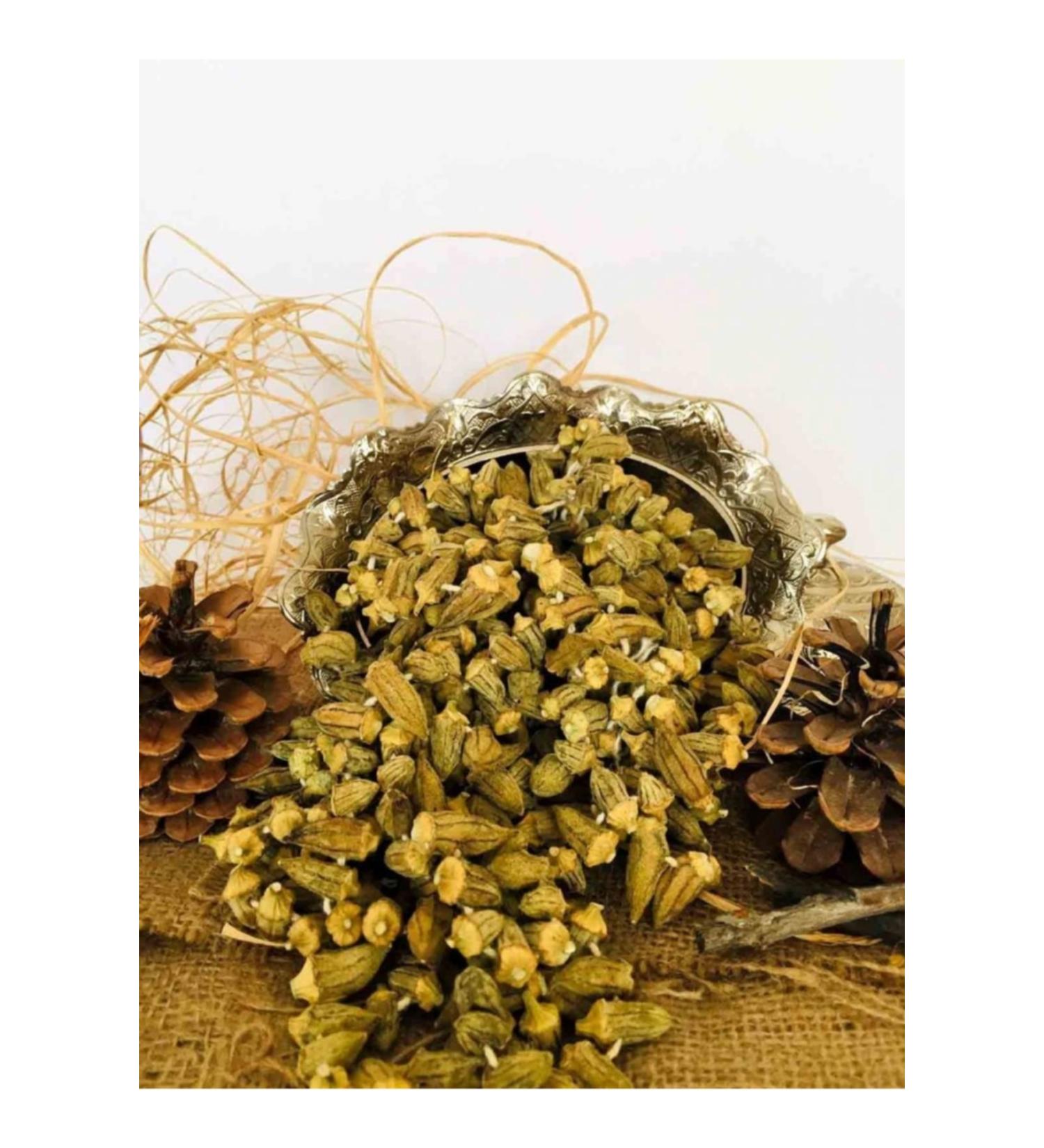 BZG Manufacturer Zeyveli Food Local Products 1963 Dried Okra 1 Kg (Flower Okra)