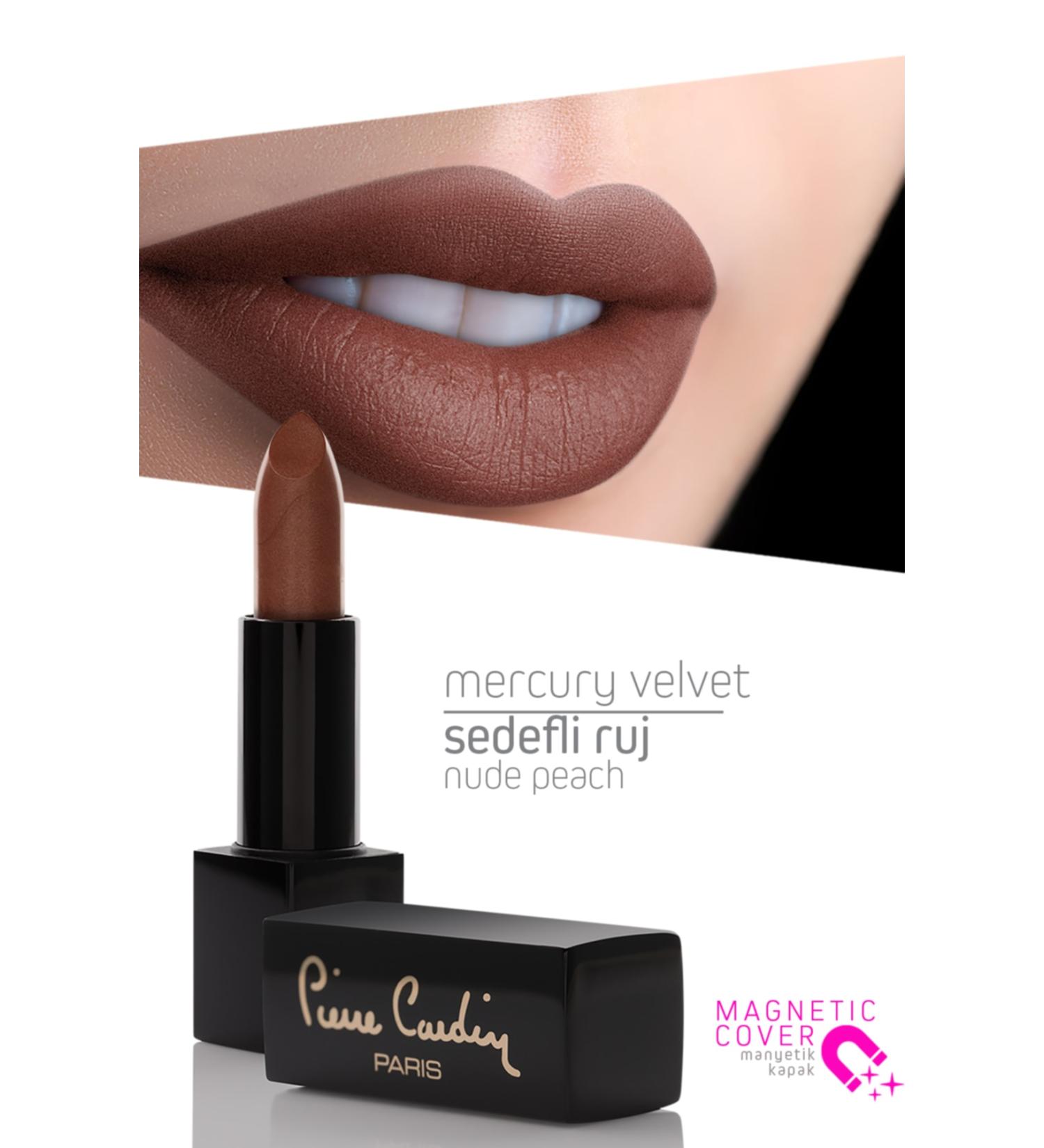 Pierre Cardin Mercury Velvet Lipstick - Nude Peach - 162 - Buy Online on GoSupps.com