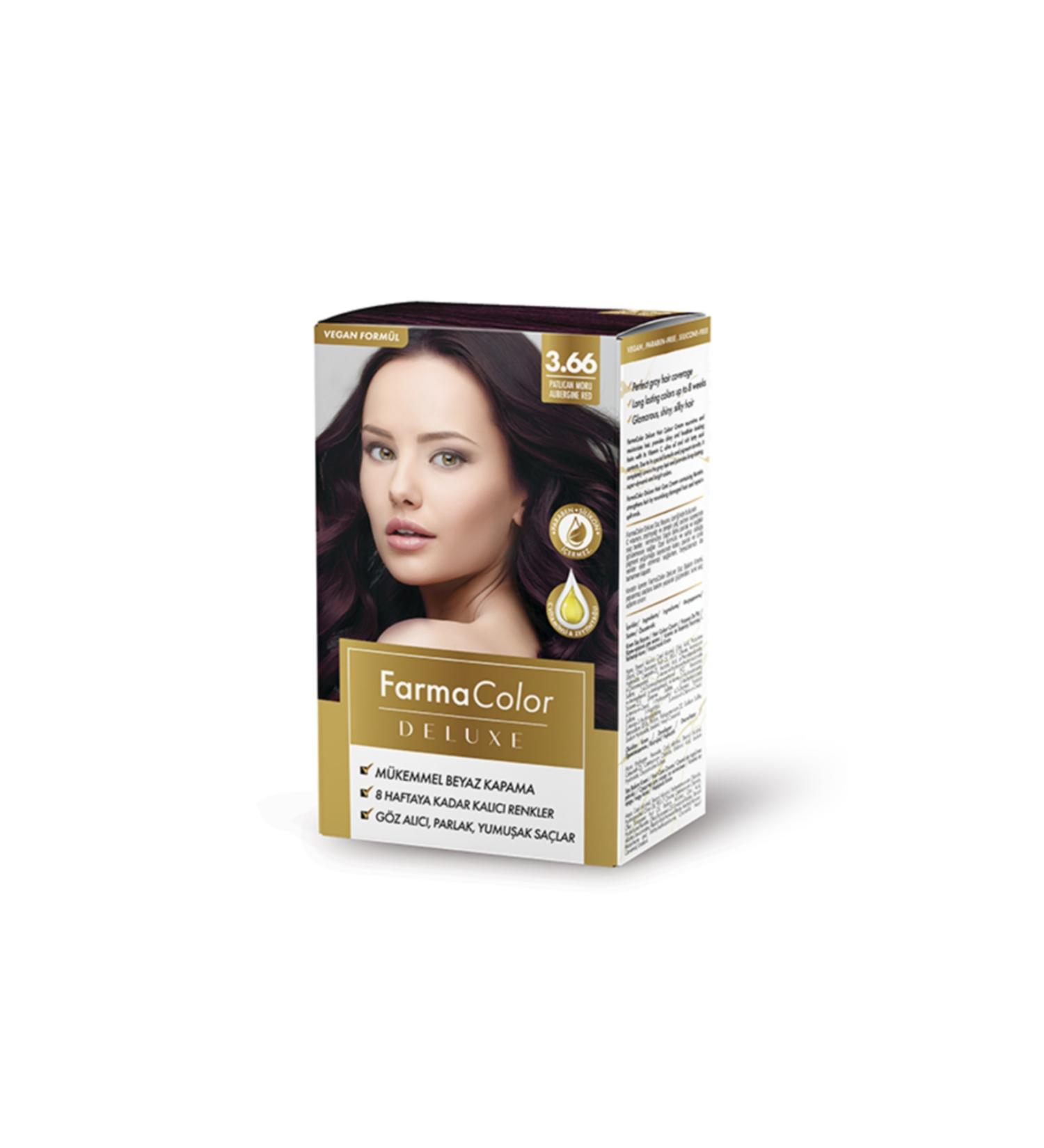 Farmasi Farmacolor Deluxe Hair Dye Eggplant Purple 3.66