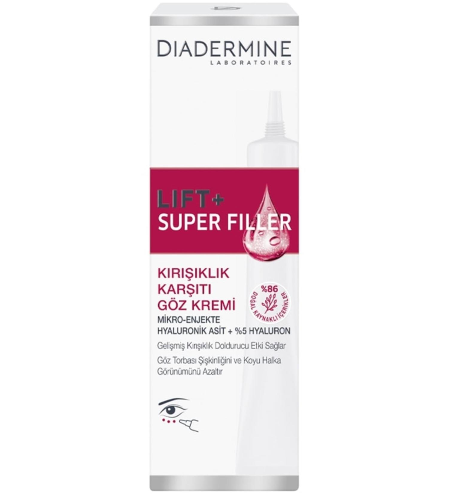 Diadermine Brand: Lift + Super Filler Eye Cream 15 Ml Category: Eye Cream