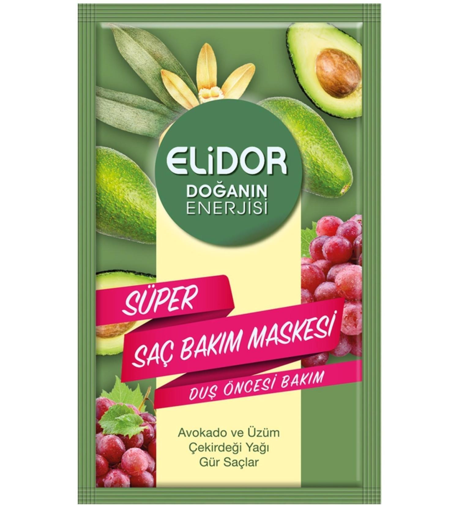 Elidor Brand: Avocado and Grape Seed Hair Mask 30 Ml Category: Hair Mask