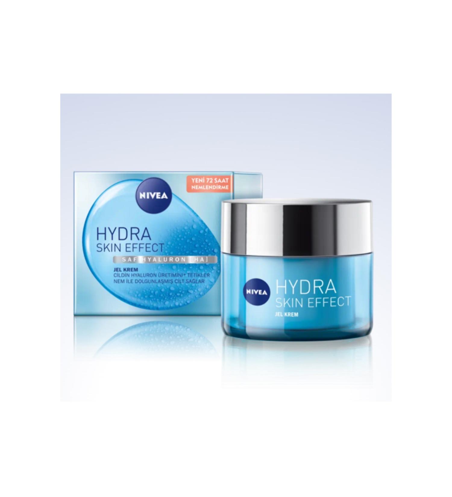 NIVEA Hydra Skin Effect Gel Cream 50 ml Pure Hyaluron - Buy Online on GoSupps.com