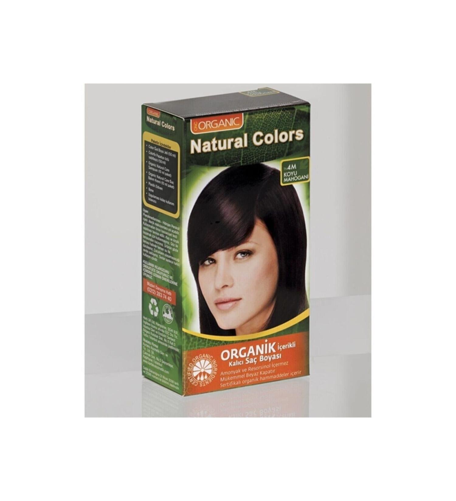 Organic Natural Colors 4m Dark Mahogani Organic Hair Dye