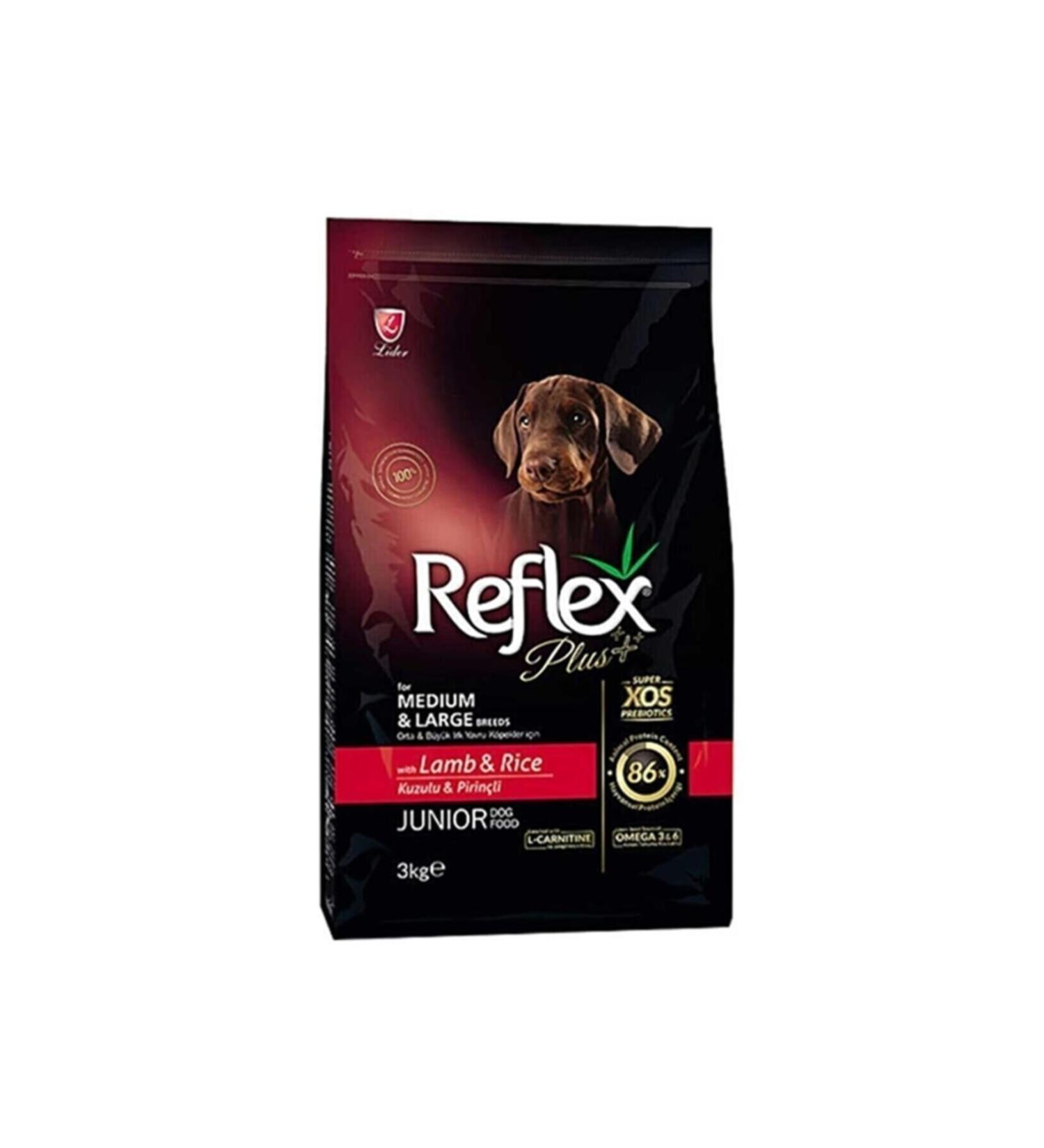 Reflex Plus Junior Lamb and Rice Medium and Large Breed Puppy Food 3 Kg