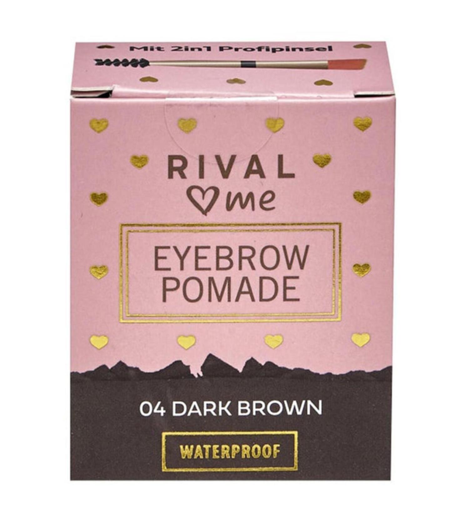 Rival Loves Me Brand: Eyebrow Pomade Waterproof No:04 Dark Brown Category: Eyebrow Pencil & Eyebrow Shadow - Buy Online on GoSupps.com