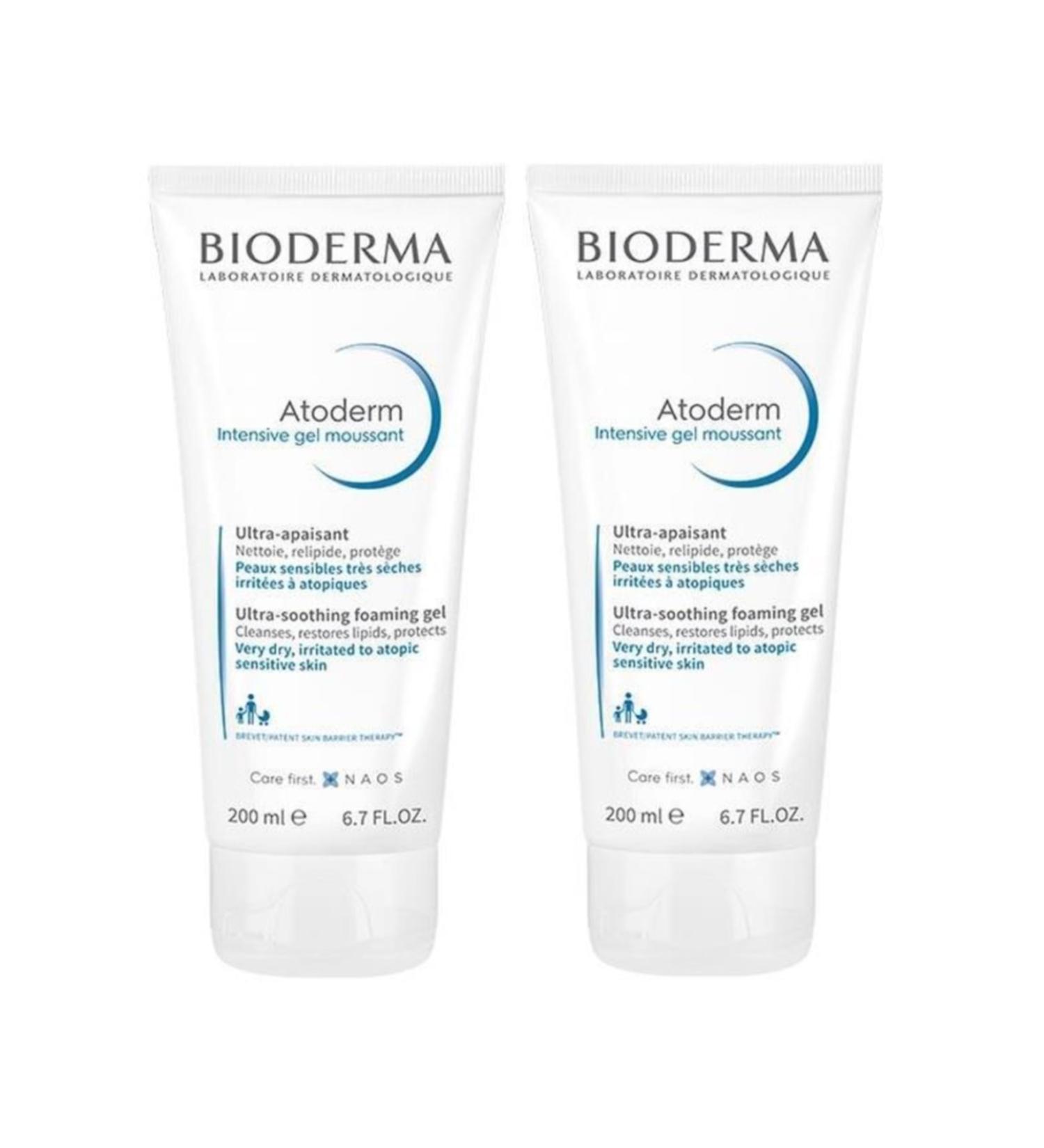 Bioderma Atoderm Intensive Foaming Gel 200 Ml 2 Pieces