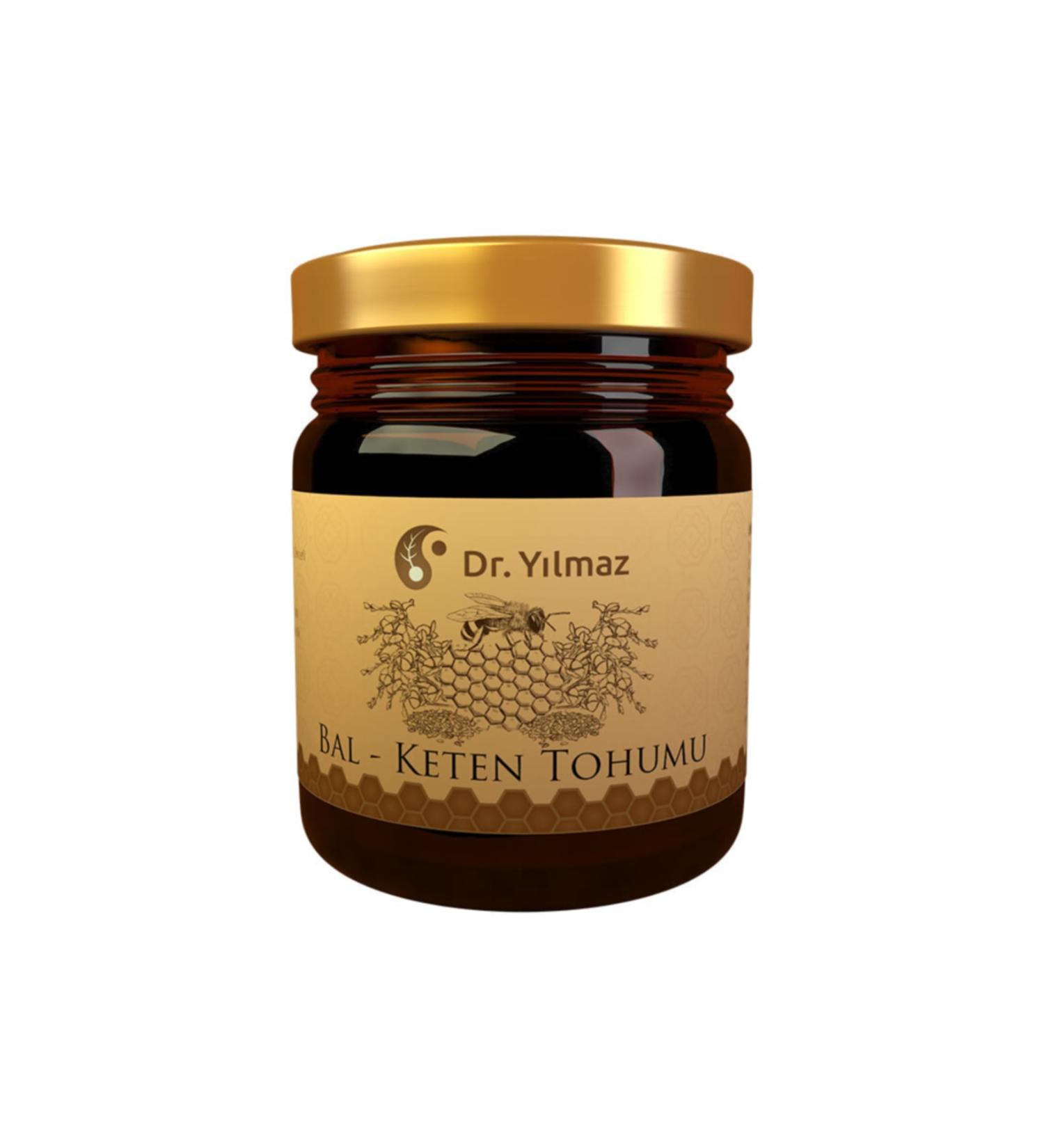 Dr. Yilmaz Organic Honey + Flaxseed Mix 220 gr