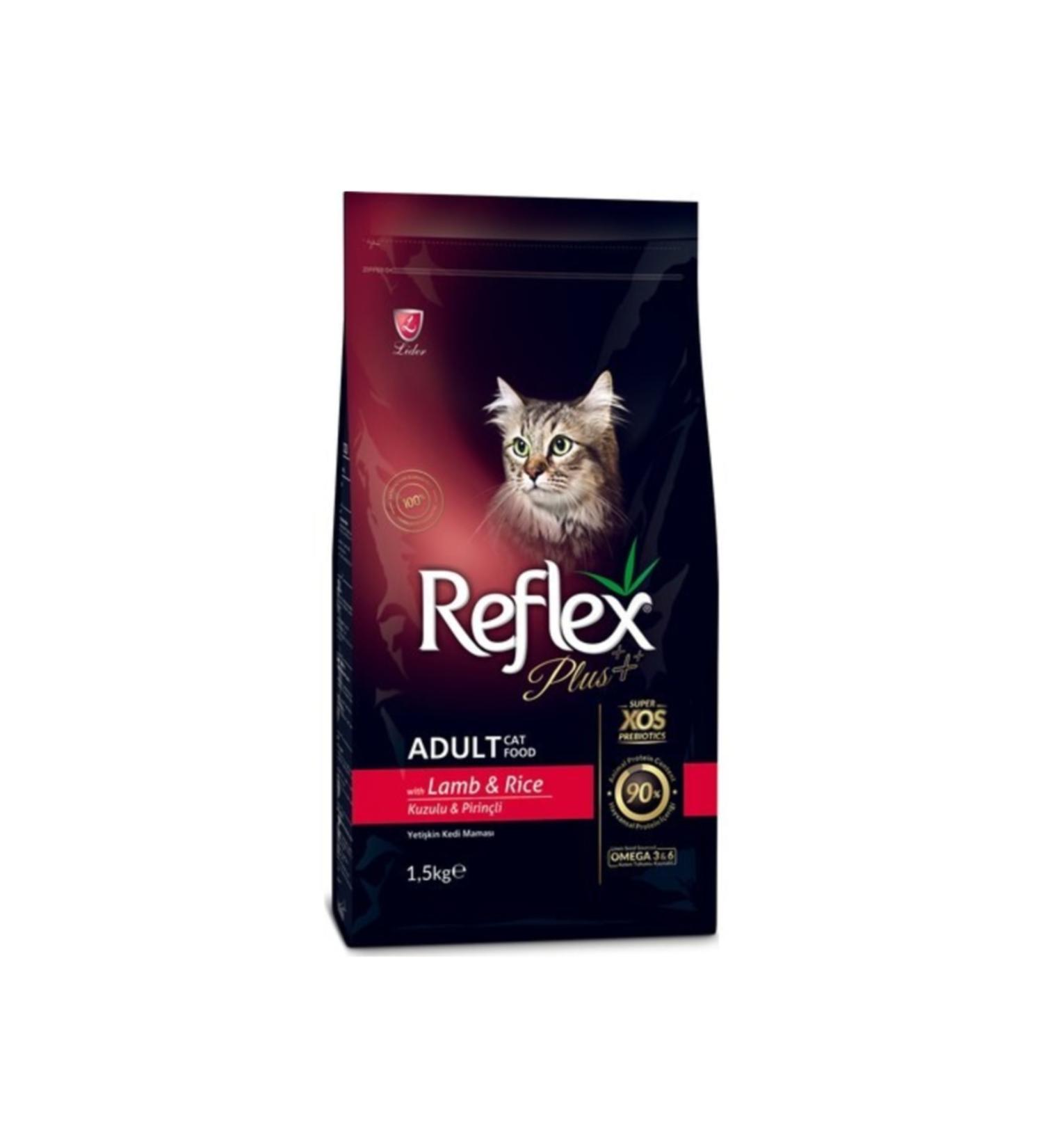 Reflex Plus Adult Cat Food with Lamb and Rice 1.5 Kg