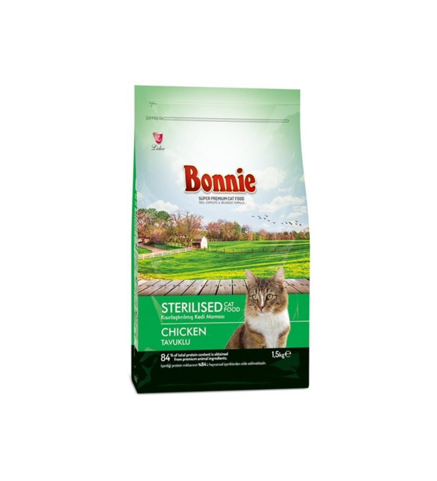 Bonnie Sterilized Chicken Sterilized Cat Food 1.5 Kg