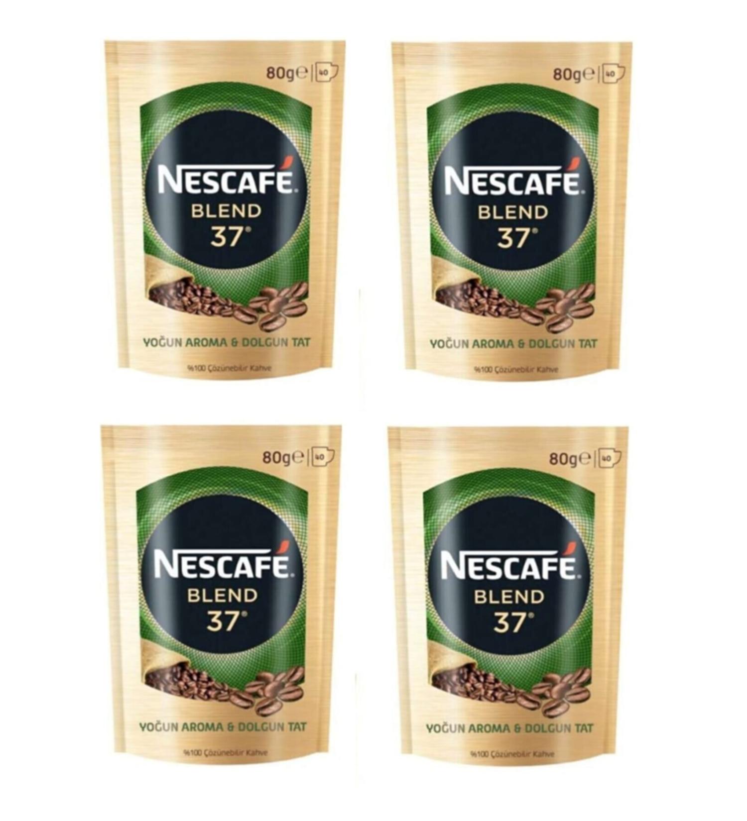 Nescafe Blend 37 Intense Aroma & Full Taste Eco Package 80 grx4