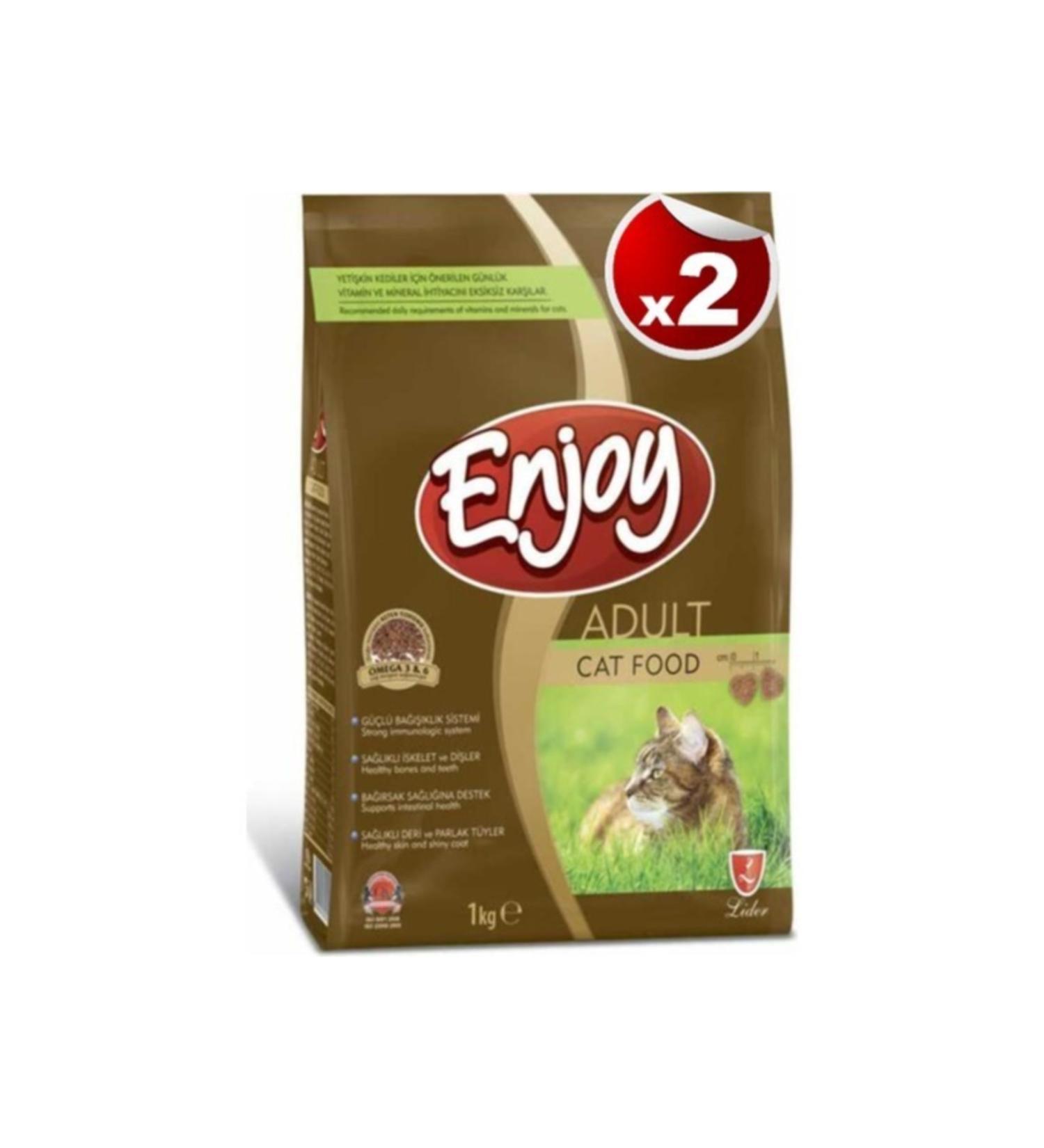 Enjoy Chicken Adult Cat Food 2 X 1 Kg
