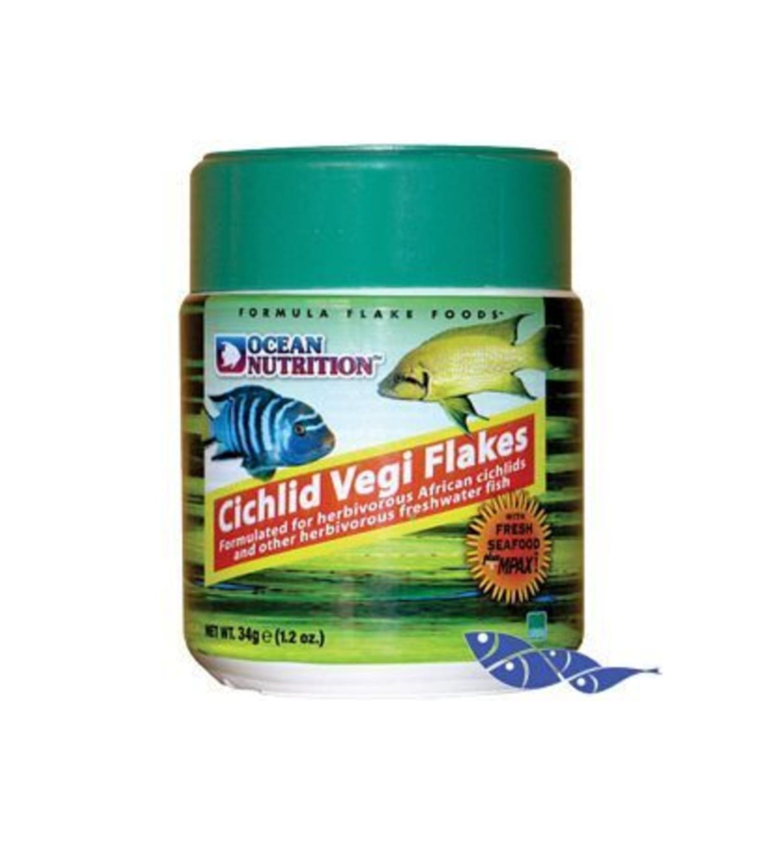 Ocean Nutrition Cichlid Vegi Flakes 34gr.