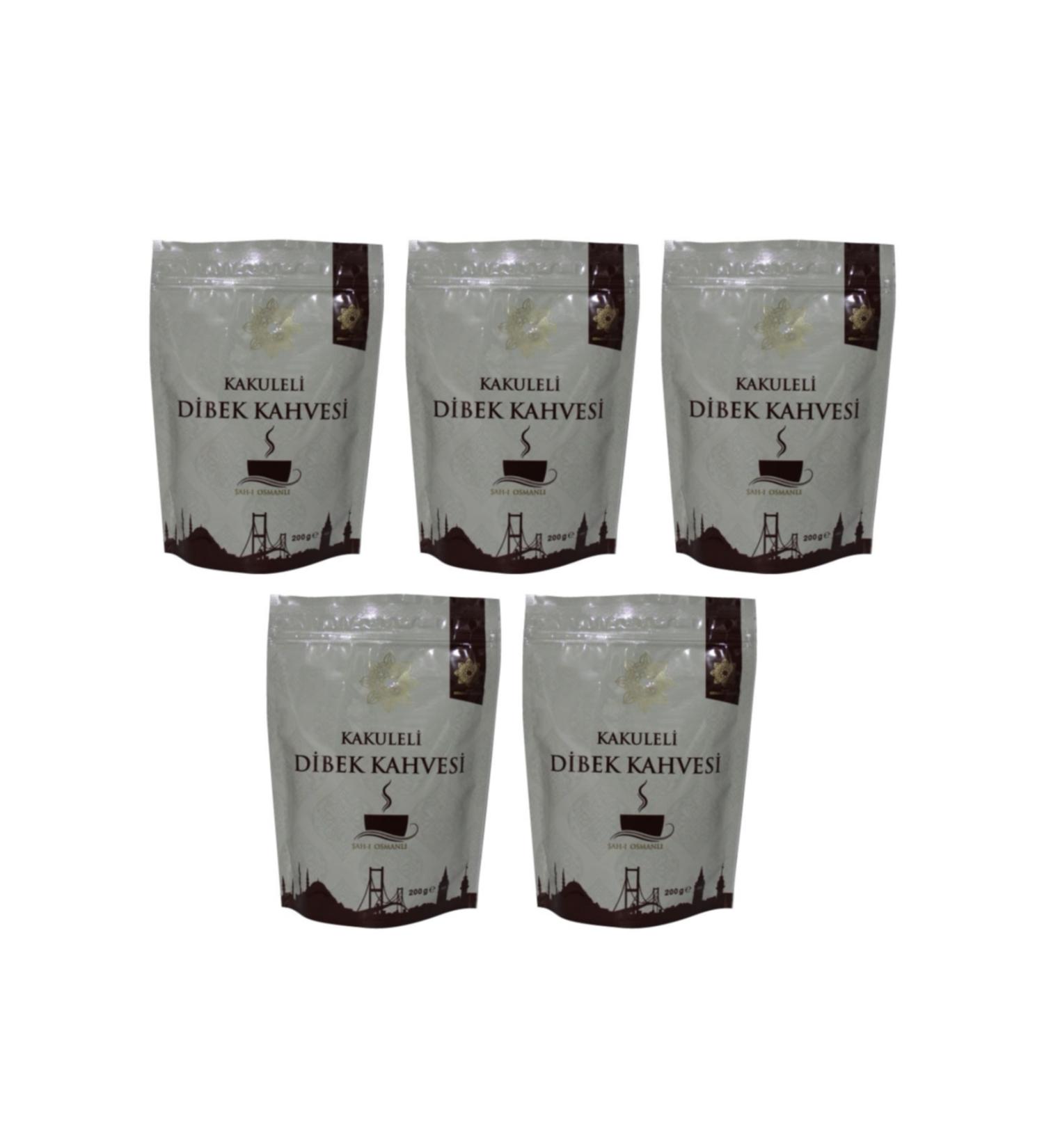 Shah-i Ottoman Coffee Cardamom Dibek Coffee 5 Pieces