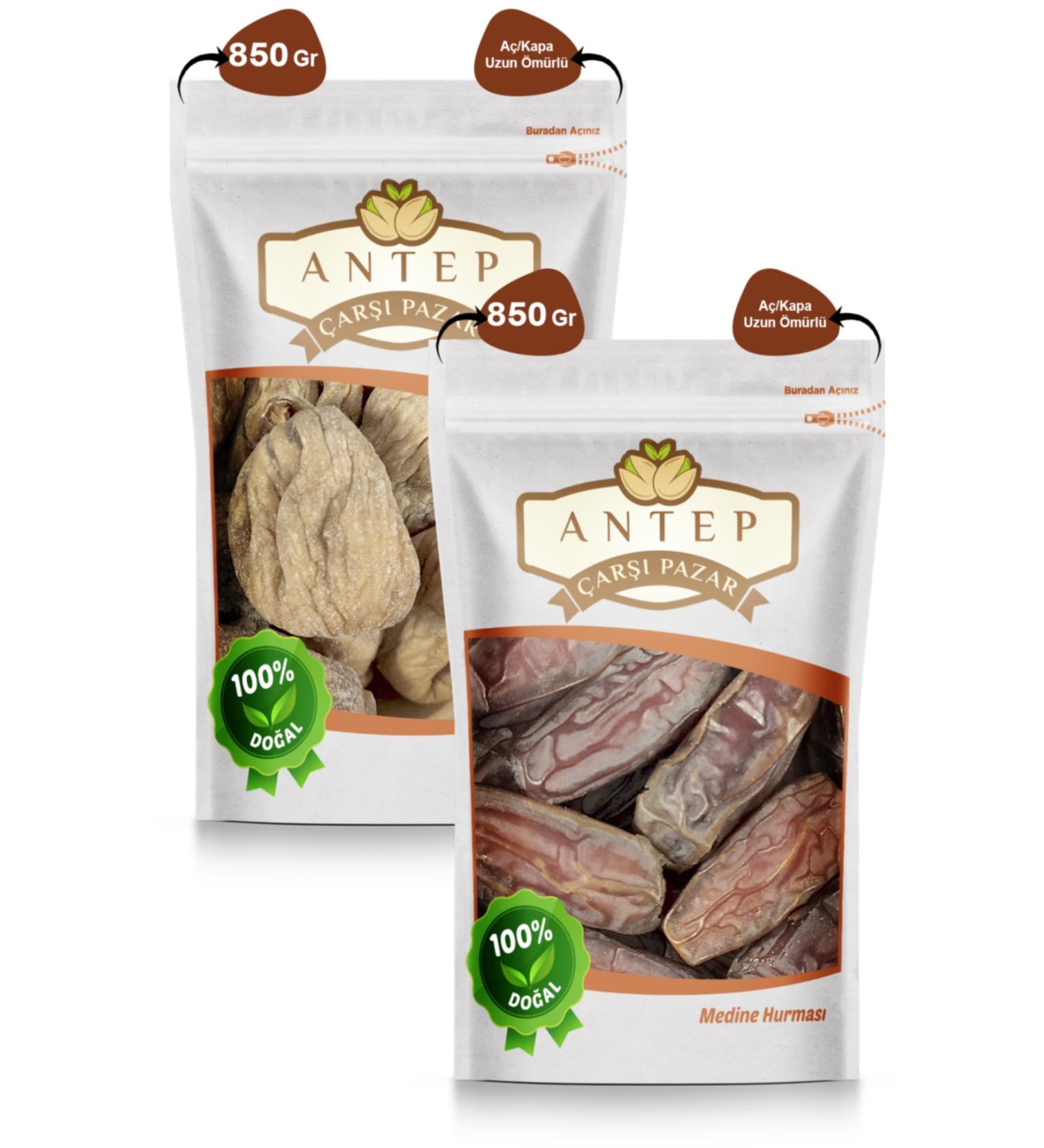 Antep Bazaar Market Medina Dates 850 Gr. | Pear Figs 850 Gr.
