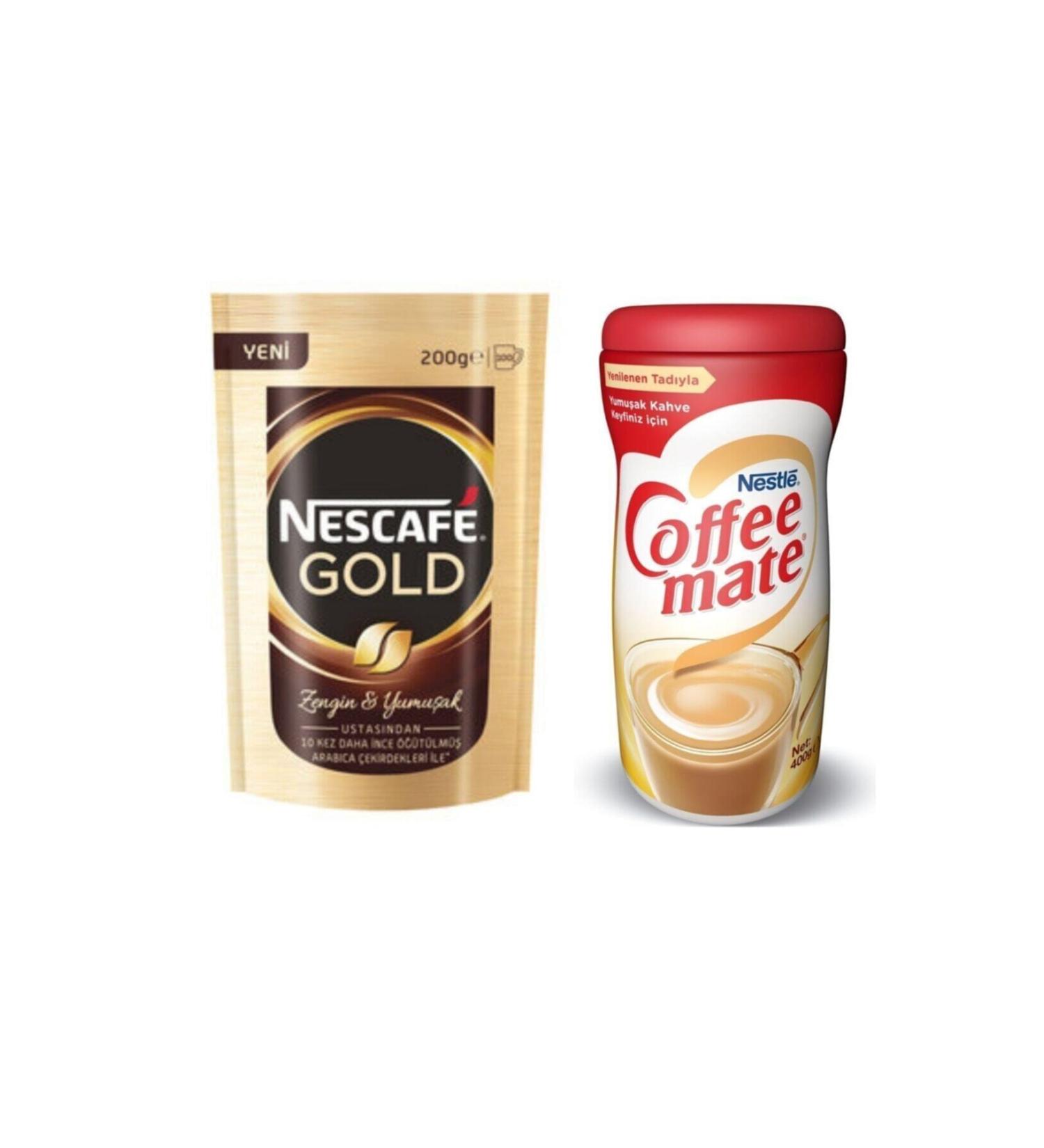 Nescafe Gold Eco 200 Gr + Coffemate 400 Gr