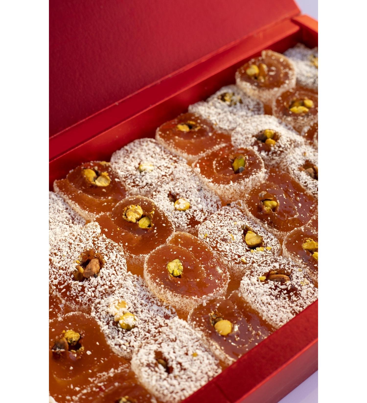 Rumeli Turkish Delight Shop Pistachio Wrapped Turkish Delight 900gr