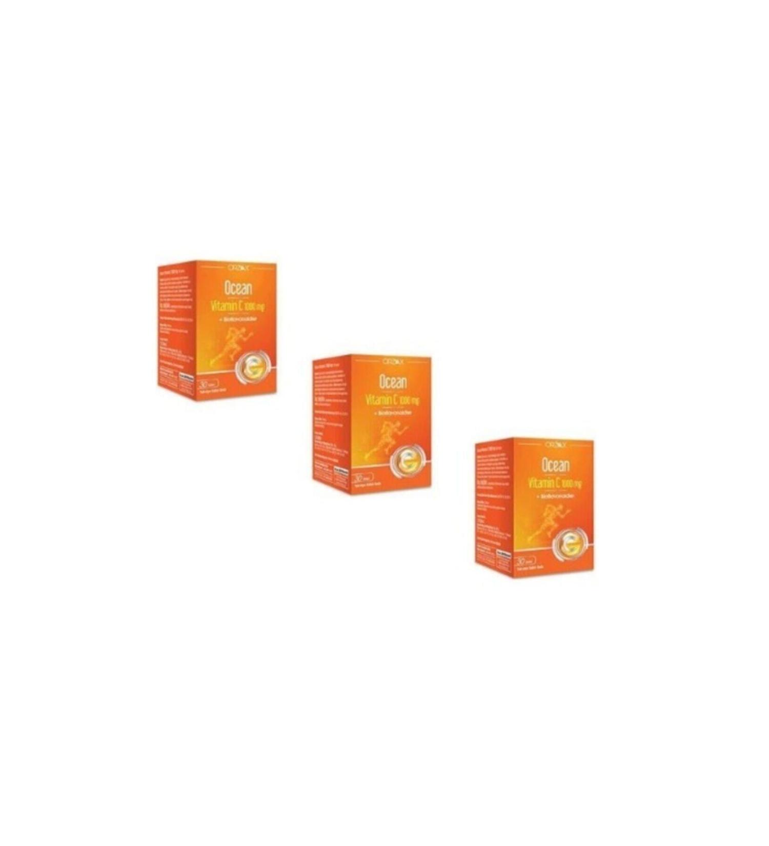 Orzax Ocean Vitamin C 1000 mg 30 Tablets - Buy Online on GoSupps.com