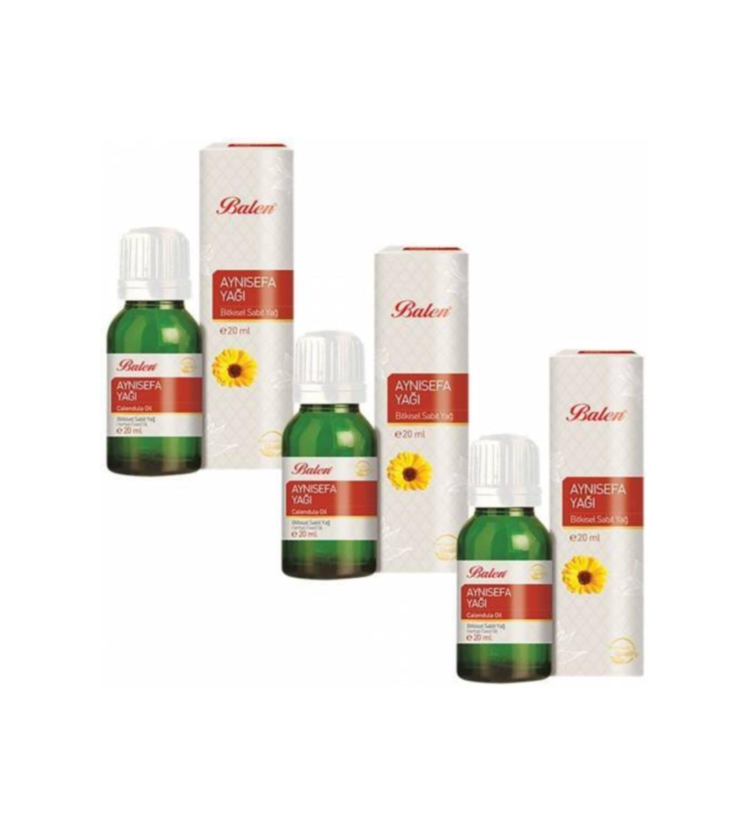 Balen Calendula Herbal Fixed Oil 20 ml * 3 Pieces