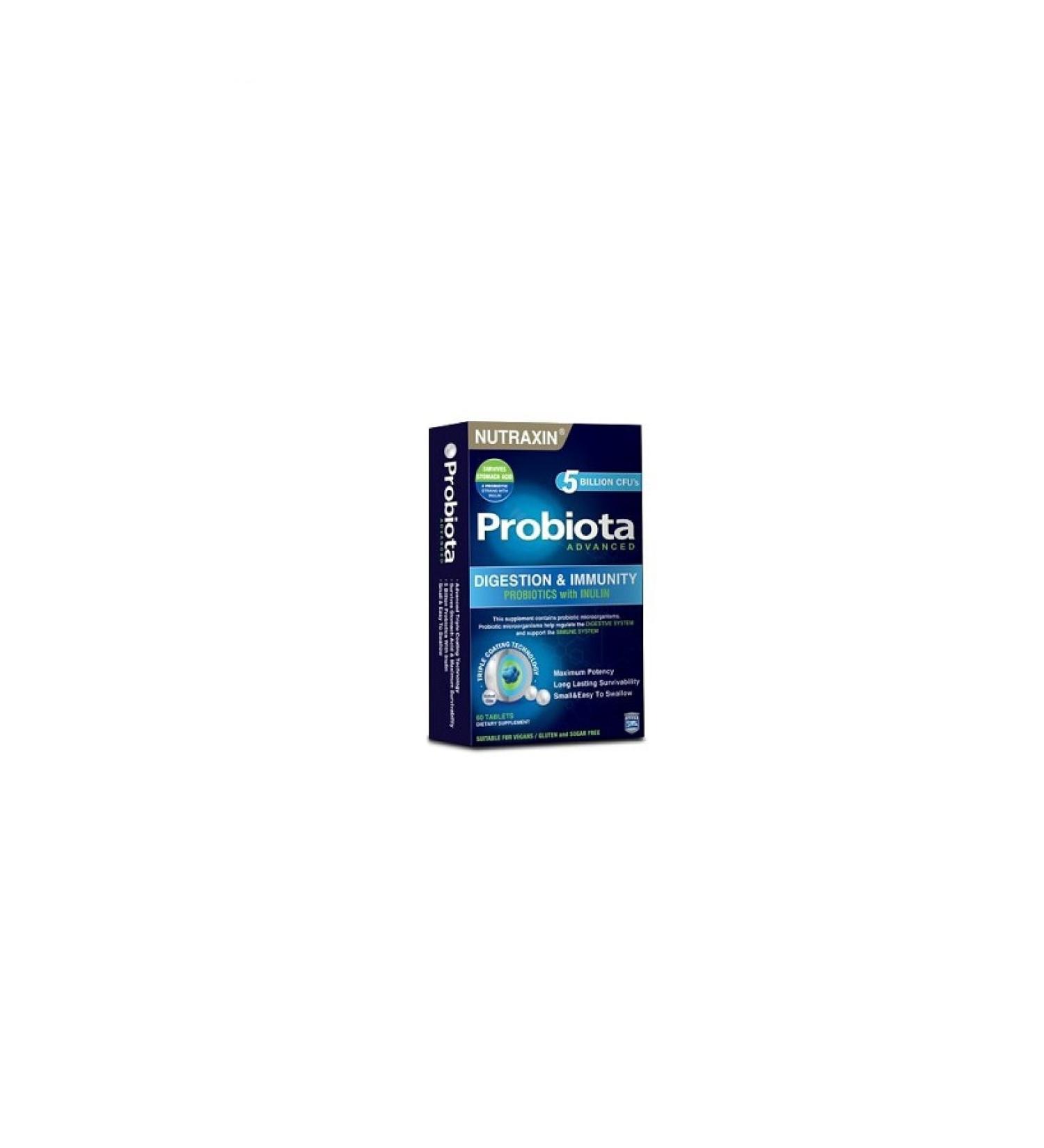 Nutraxin Nutaxin Probiotic Microorganism Containing Probiata Advanced 60 Tablets
