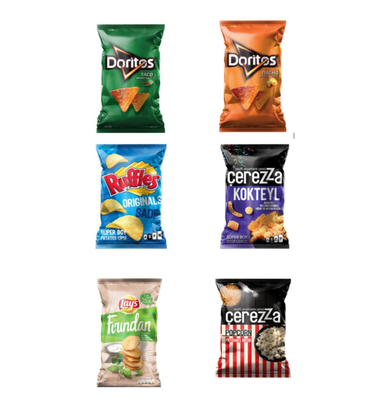 Doritos Lay's Ruffles Cookies 6-Piece Mix