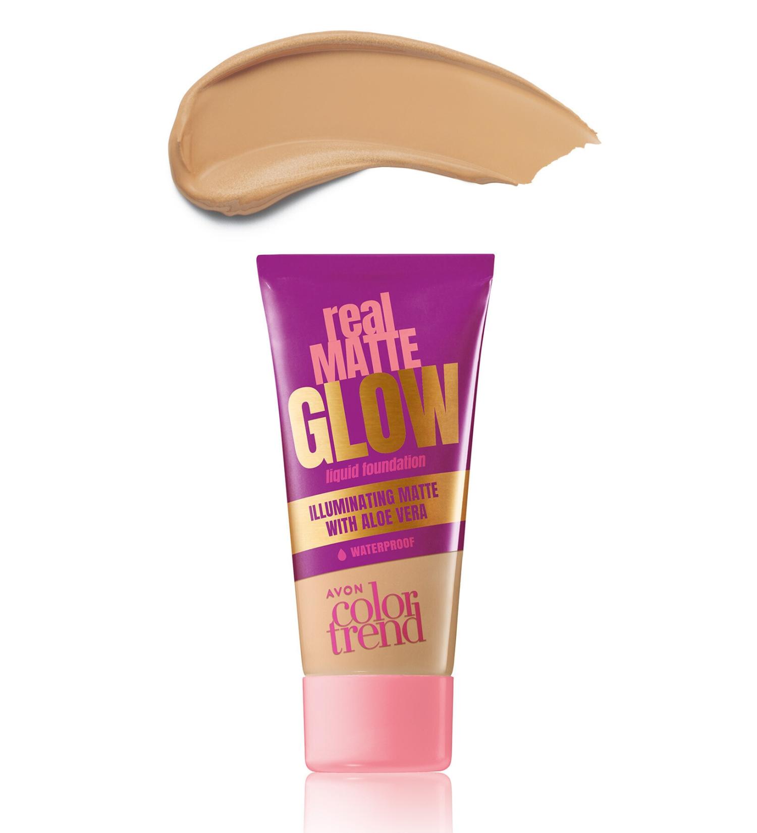 Avon Color Trend Real Matte Glow Liquid Foundation 30 Ml - Creamy Natural
