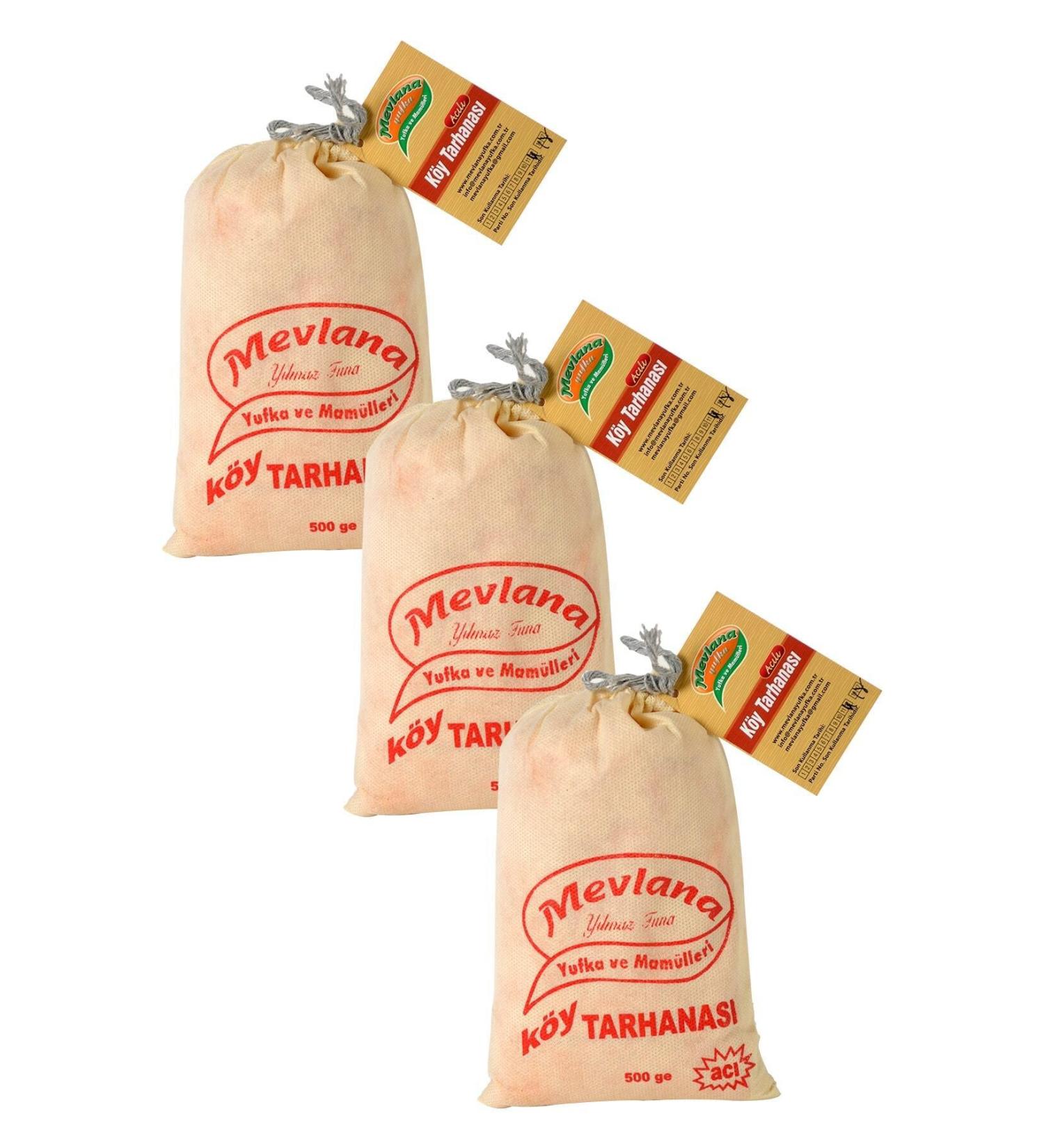 MEVLANA YUFKA Soup Village Tarhana Spicy 3 Packs 500 g X 3 Packs