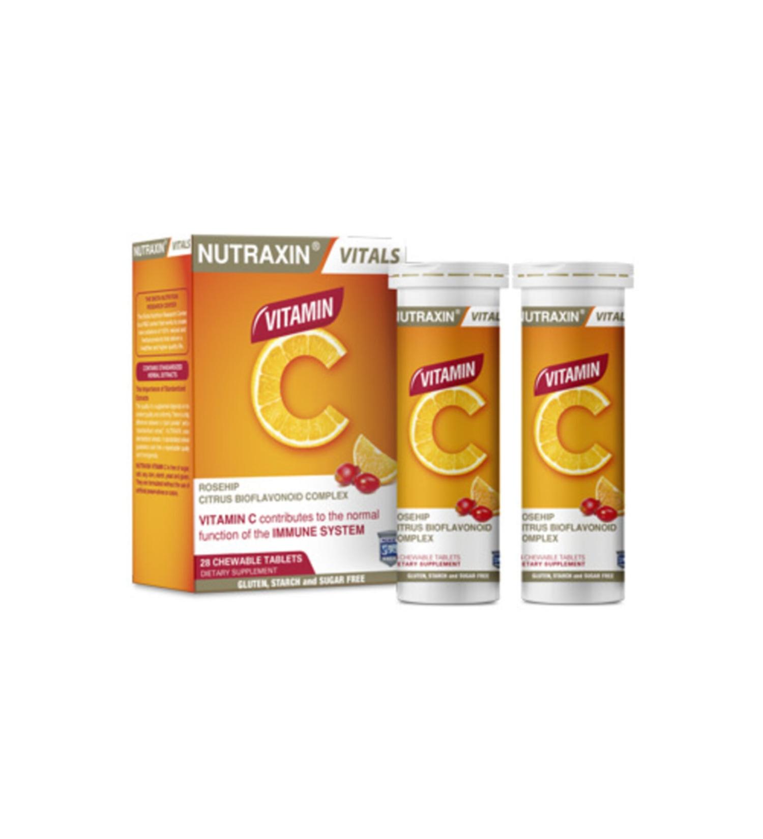 Nutraxin Vitamin C for Adults 28 Chewable Tablets