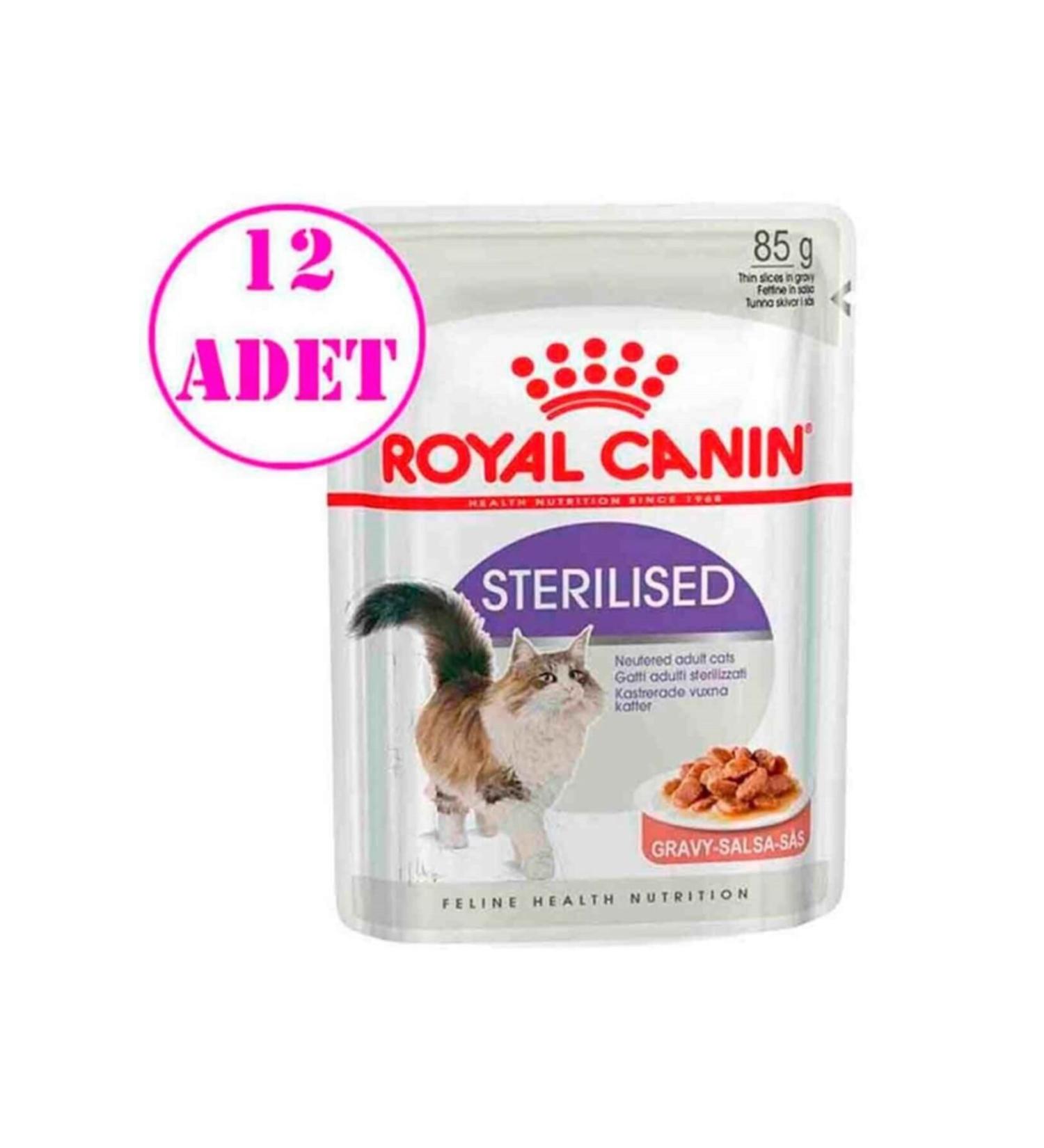 Royal Canin Sterilized Gravy Wet Cat Food 85 Gr 12 Pieces