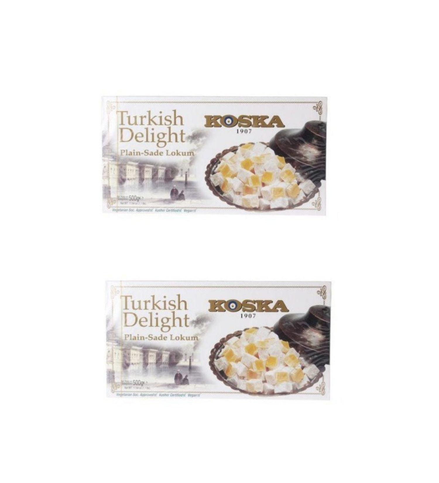 Koska Plain Turkish Delight 500 Gr 2 Pieces