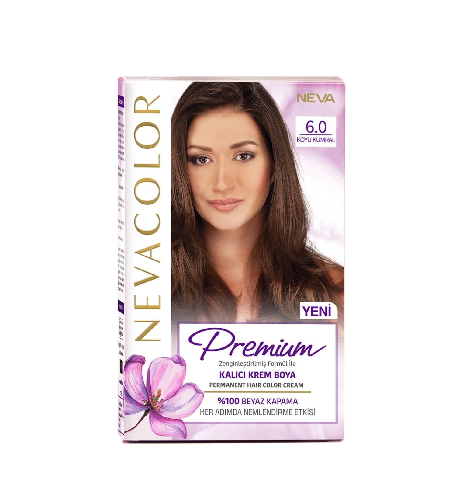 NEVA COSMETICS Nevacolor Premium Permanent Cream Set Paint 6.0 Dark Blonde