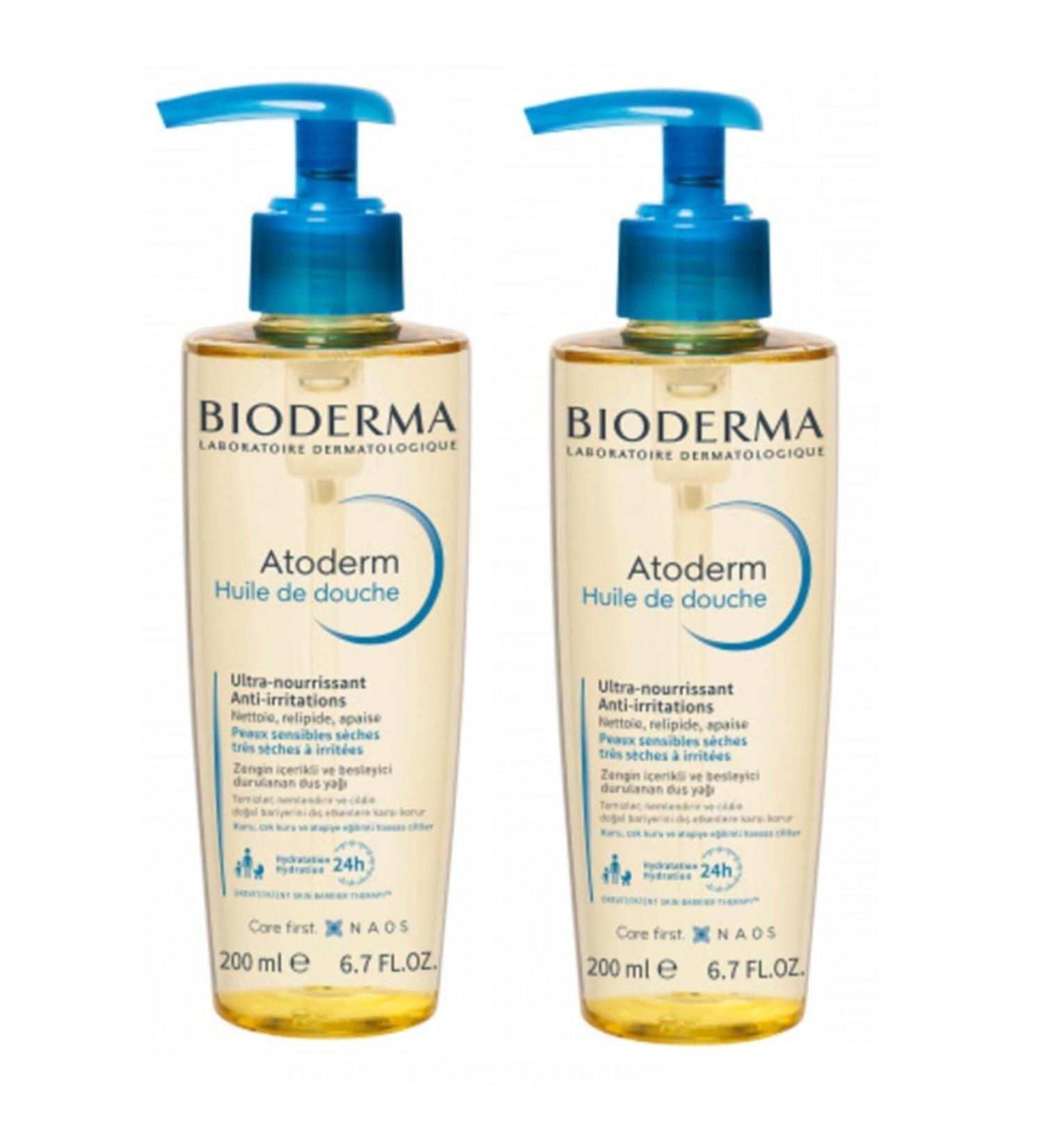 Bioderma Atoderm Huile De Douche Shower Oil 200 Ml 2 Pieces