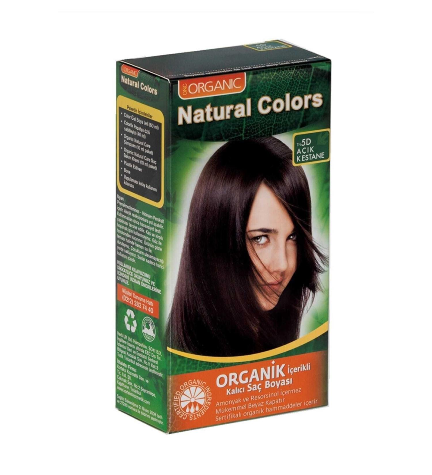 Organic Natural Colors Natural Colors 5d Light Chestnut Organic Hair Dye