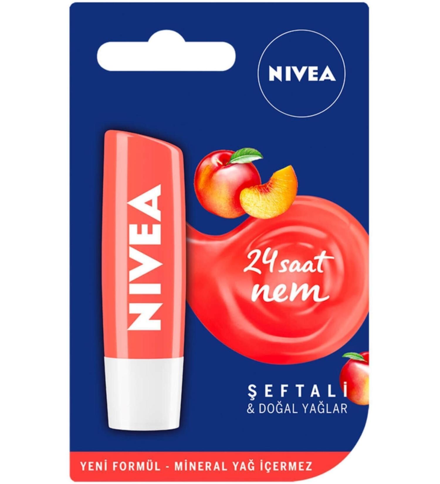 NIVEA Lip Care Cream Peach 4.8 gr