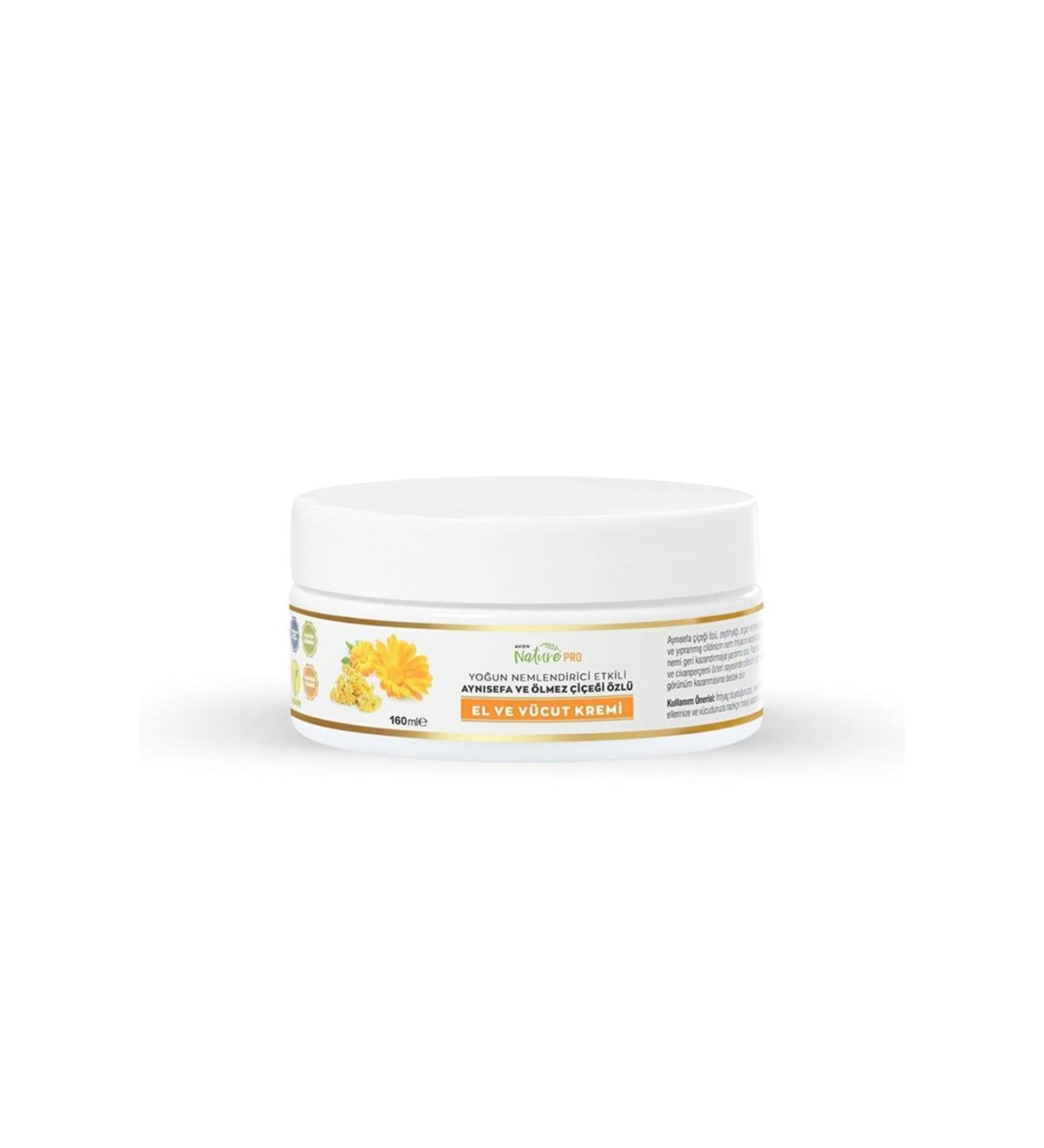 Avon Naturepro Intensive Moisturizing Hand and Body Cream with Calendula and Immortelle Extracts 160 Ml. - Buy Online on GoSupps.com