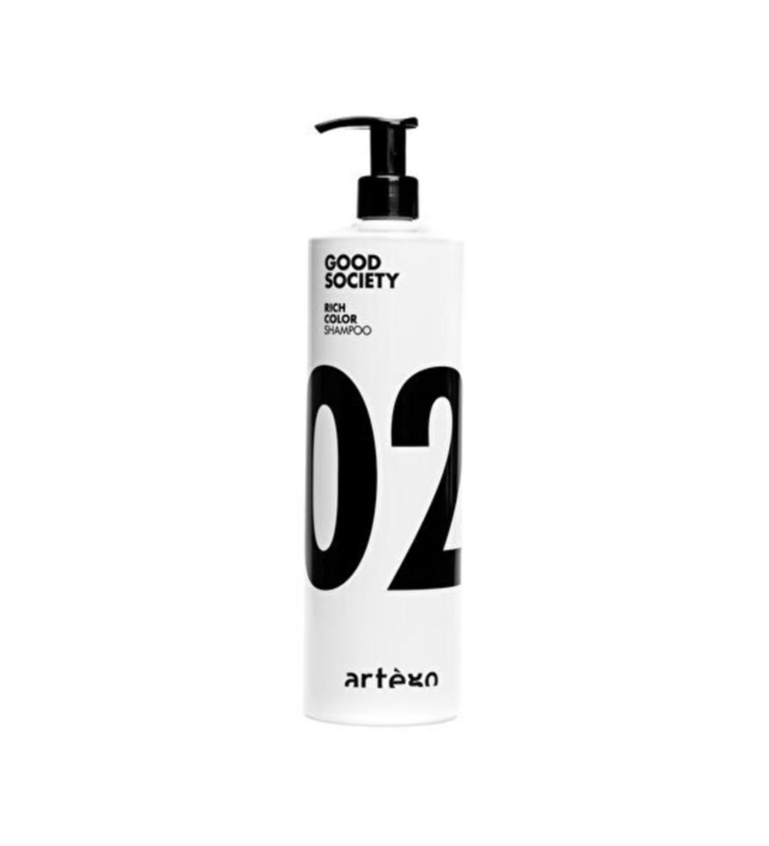 Artego Good Society 02 Rich Color Shampoo 1000 ml Color Protection Shampoo for Dyed Hair
