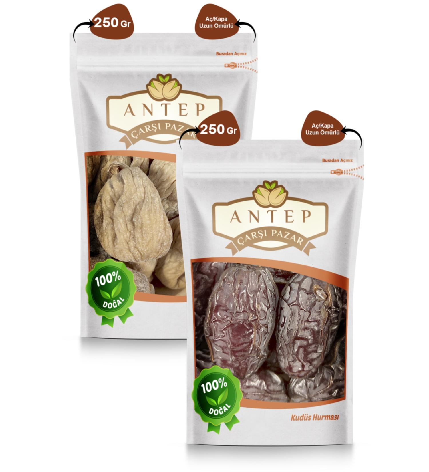 Antep Bazaar Market Jerusalem Dates 250 Gr. | Pear Figs 250 Gr.