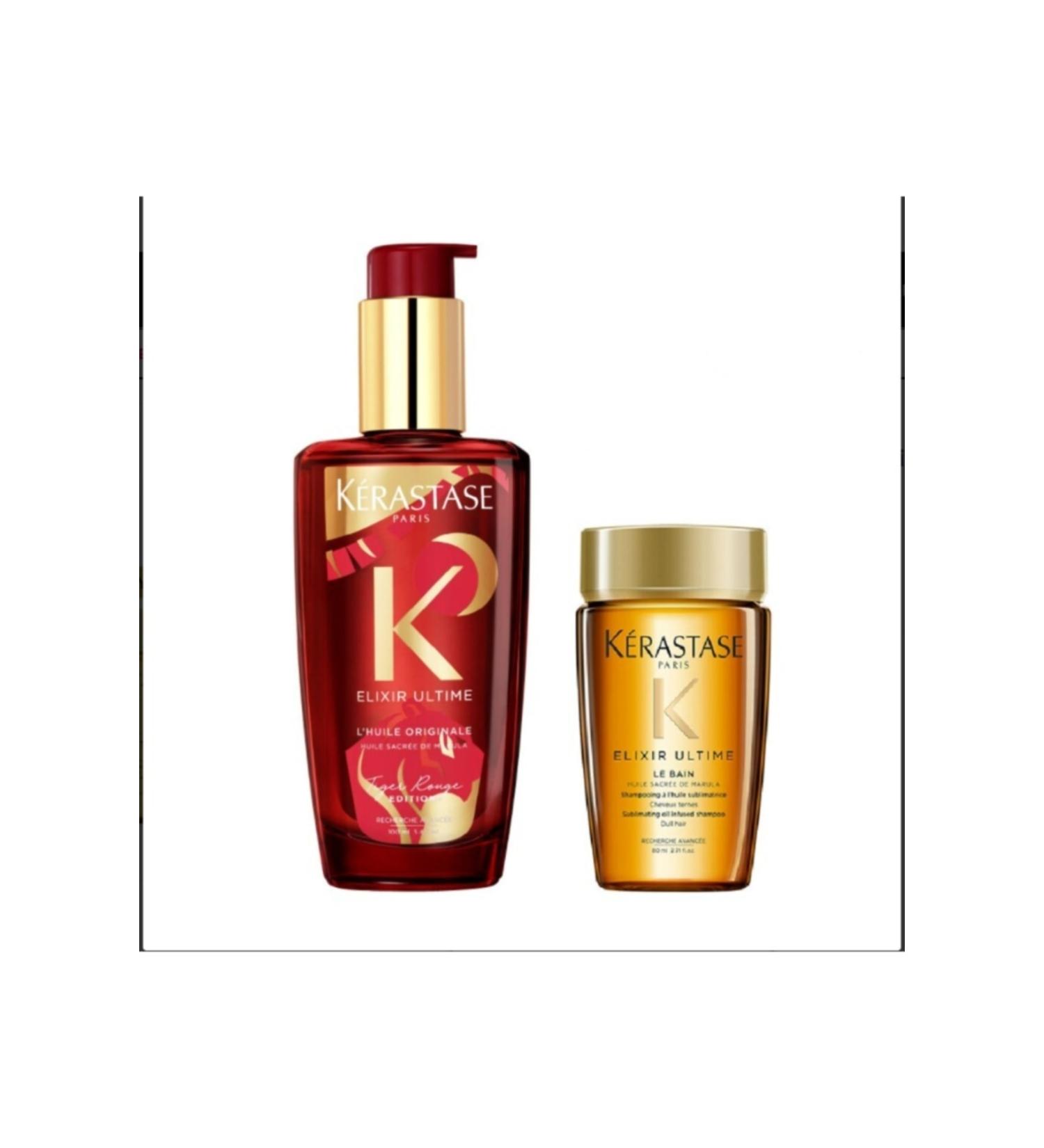Kerastase Elixir Ultime L'huile Original Rouge Elixir Shampoo 80 Ml Gift