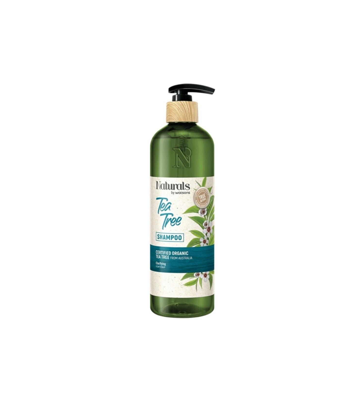 Naturals By Watsons Hidden Beauty Organic Certified Tea Tree Shampoo Tea Tree 490 Ml