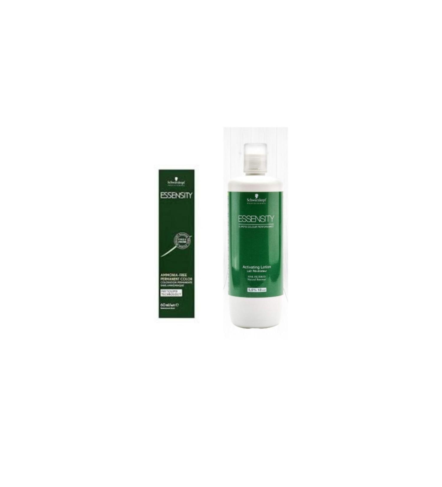 Schwarzkopf 3pcs Essensity Organic Ammonia Free 6-70 Dark Blonde Copper Natural + Oxidant 1000ml