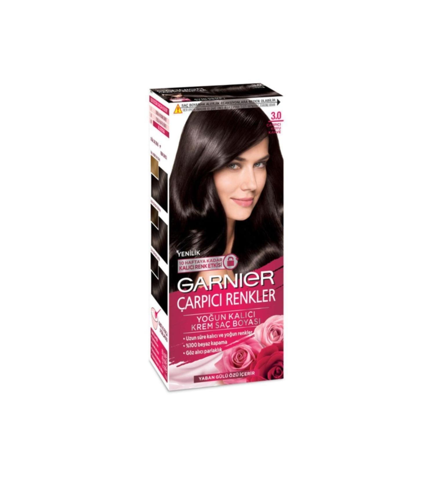 Garnier Striking Colors Hair Dye Cream 3.0 Striking Dark Brown