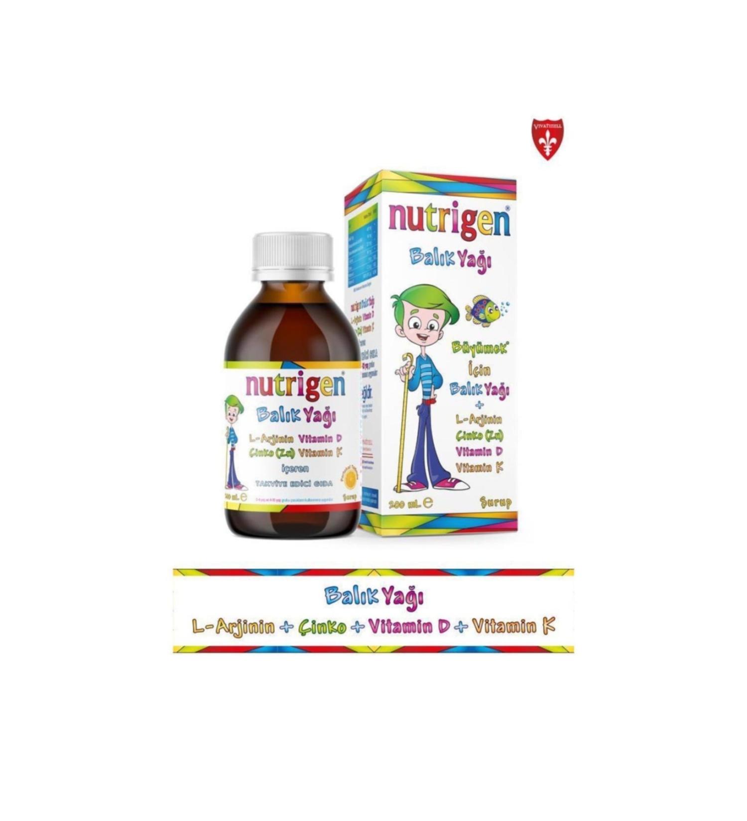 Nutrigen Orange Flavored Fish Oil Syrup 200 ml