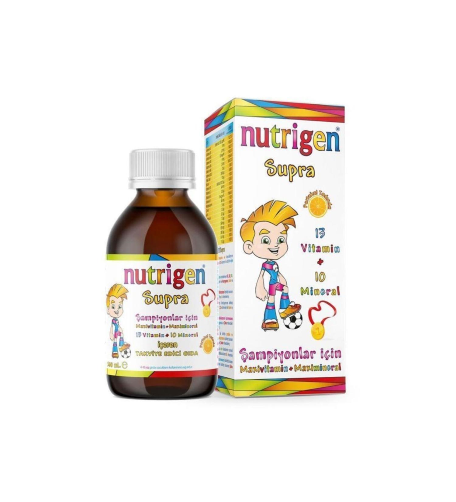 Nutrigen Supra Orange Flavored Syrup 200 ml