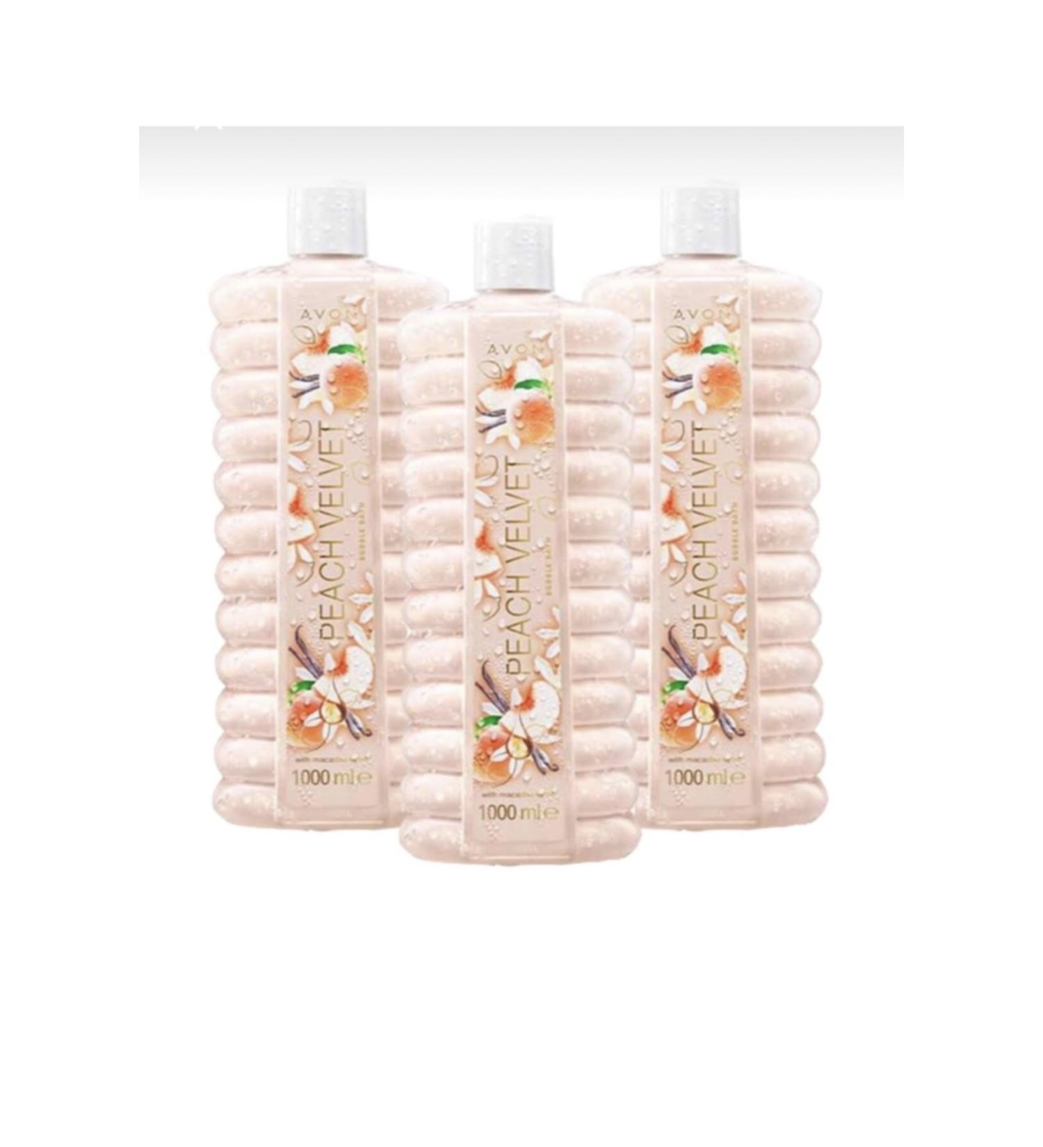 Avon Shower Gel Peach Velvet 1000 Ml 3 Pieces