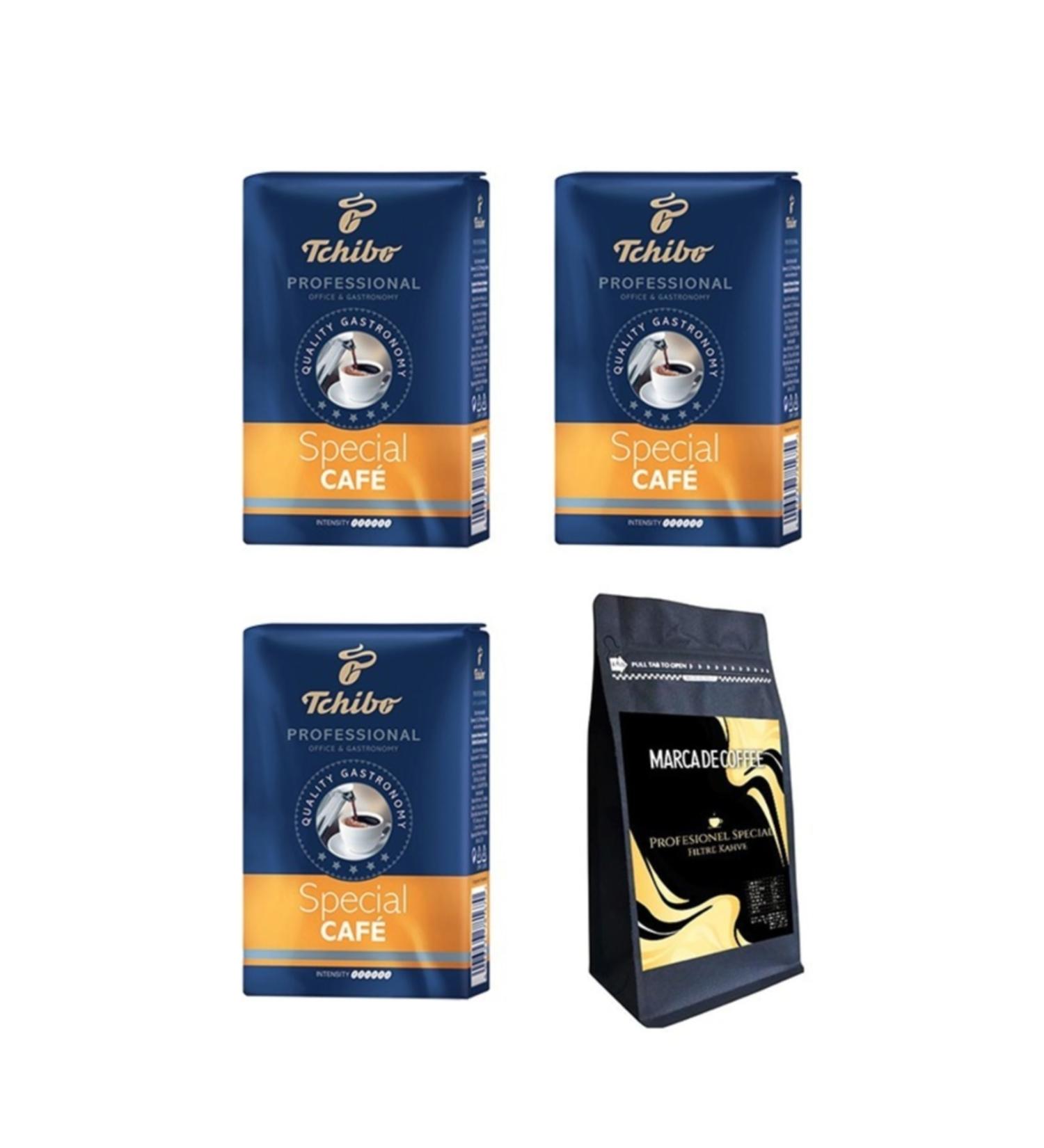 Tchibo Professional Special Filter Coffee 3 X 250 Gr + Mdc Professional Special Filter Coffee 1 X250 Gr