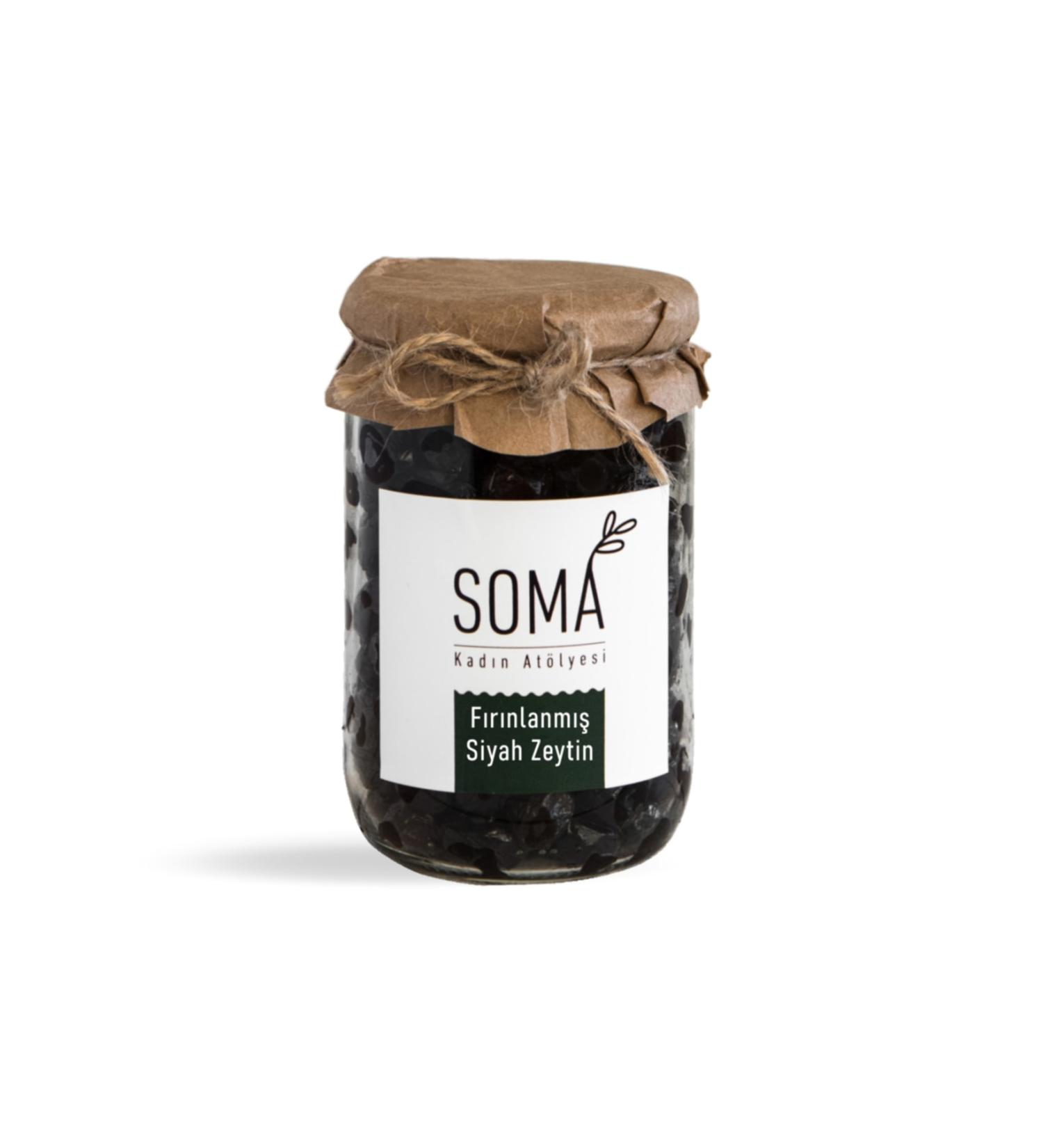 Somakad n Black Olives Unpainted Additive-Free 500 gr For the Most Delicious Breakfasts.