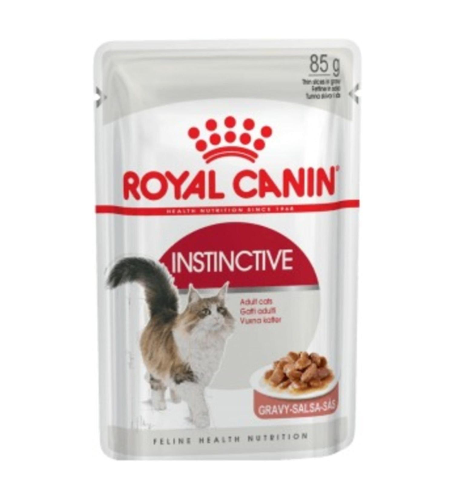 Royal Canin Instinctive Gravy Pounch Cat Canned Food 85 Gr 12 Pieces