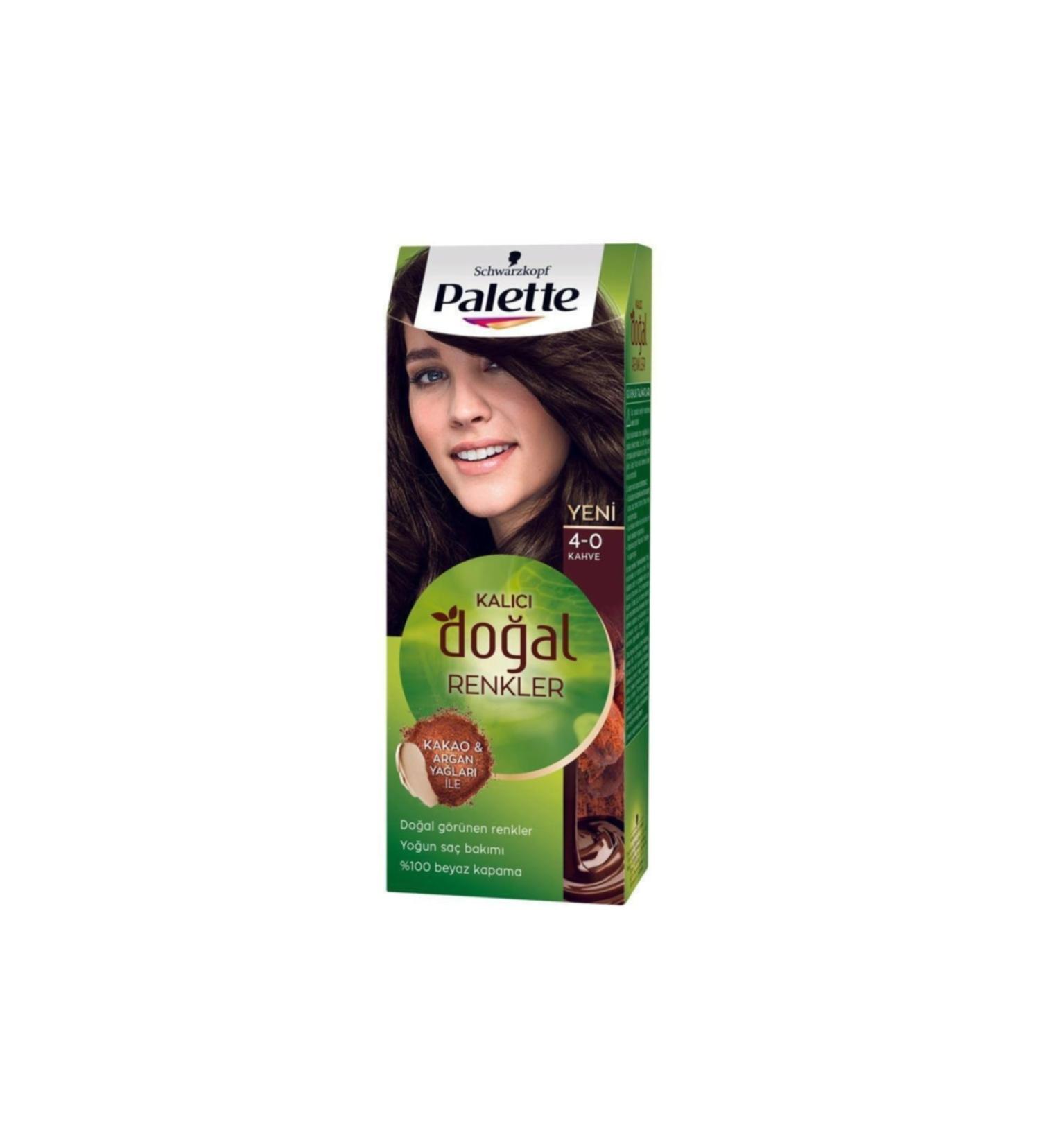 Palette Permanent Natural Colors Hair Dye 4-0 Brown