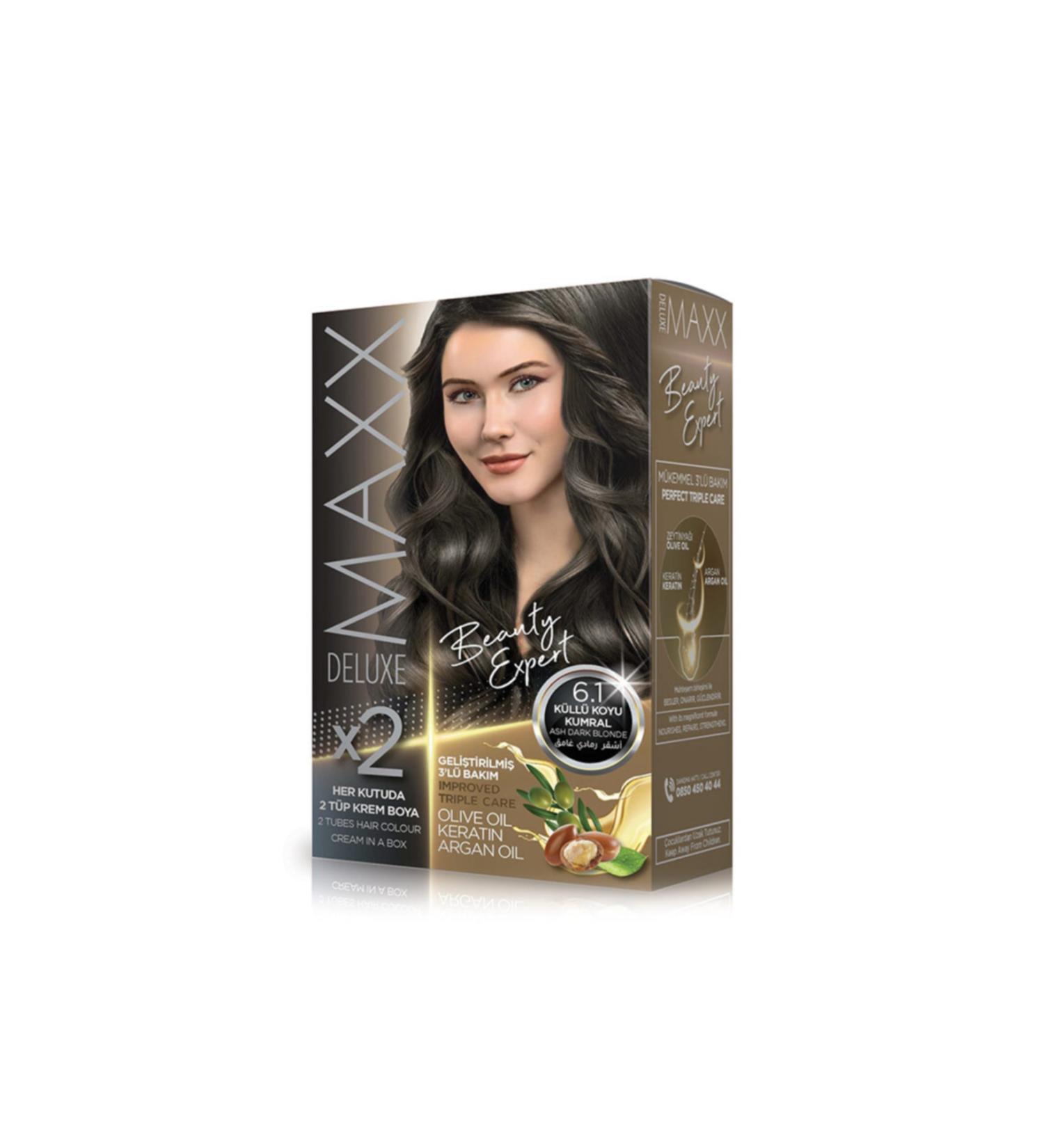 Deluxe Cream Hair Dye 6.1 Ash Dark Blonde