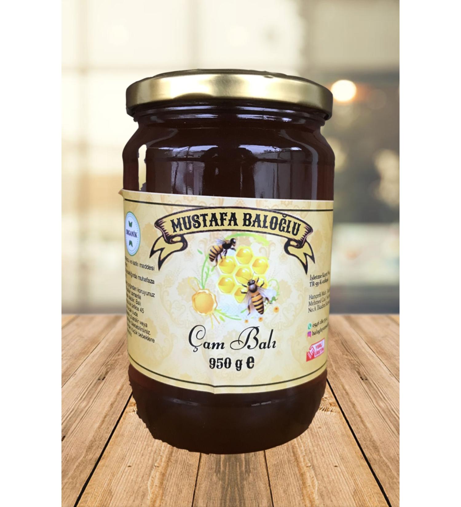 Mustafa Balo lu Honey Products Mu la Pine Honey (ORGANIC) 950 gr