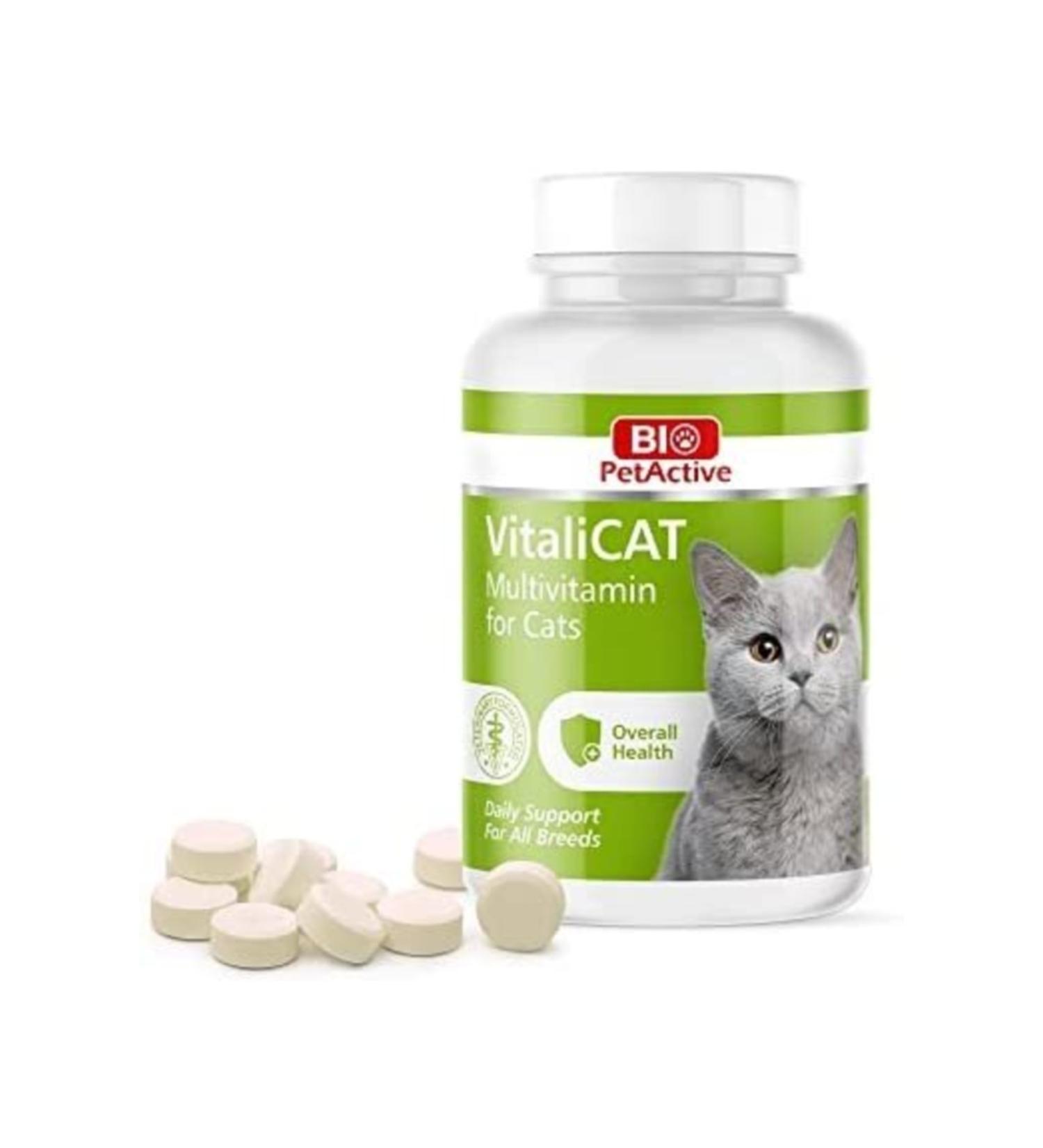 Bio PetActive Vitalicat Multivitamin Tablets for Cats 150 Pieces 75 Gr - Buy Online on GoSupps.com